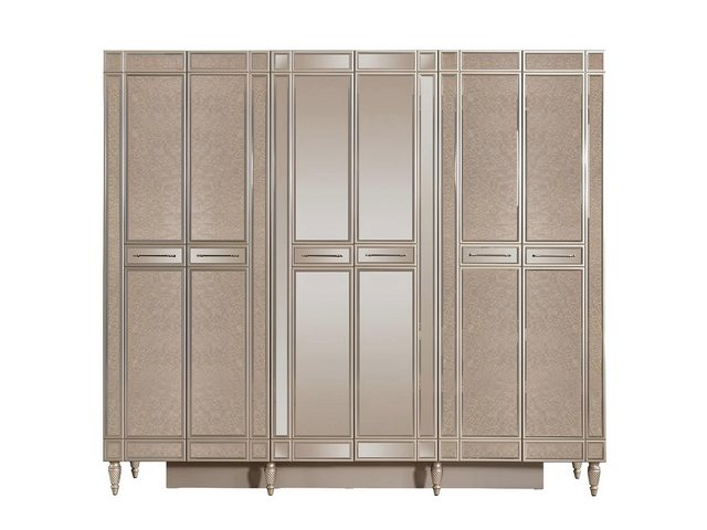 JVmoebel Kleiderschrank Beige Schlafzimmer Kleiderschrank Designer Holzschr günstig online kaufen