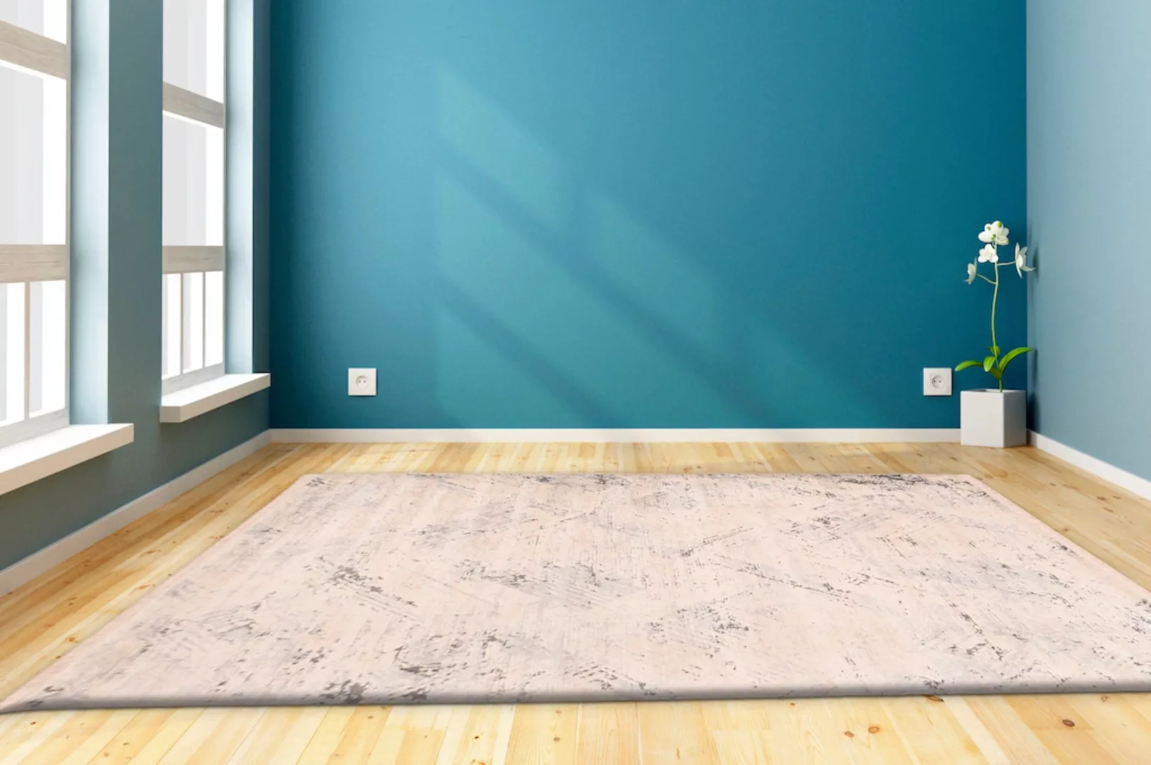 my home Teppich »Cara«, rechteckig, Wohnzimmer günstig online kaufen