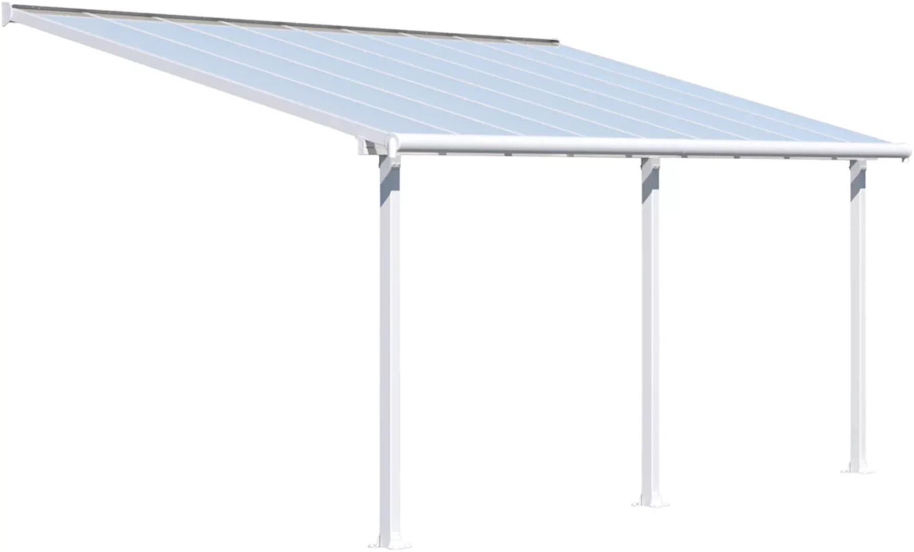 Palram - Canopia  Olympia 3 x 5.5 Terrassenüberdachung Weiß klar günstig online kaufen