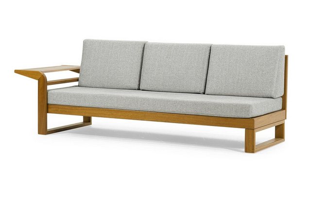 JVmoebel 3-Sitzer Grauer Dreisitzer Garten Sitzmöbel Textil Sofa Edle Terra günstig online kaufen