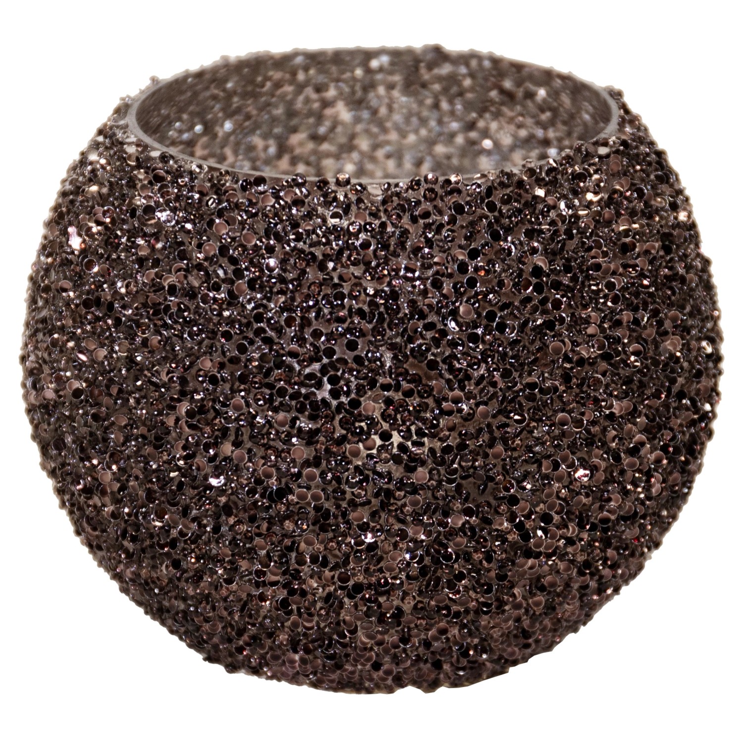 M Colections Vase Strass Bowl Schwarz Ø 11 cm x 8,5 cm günstig online kaufen