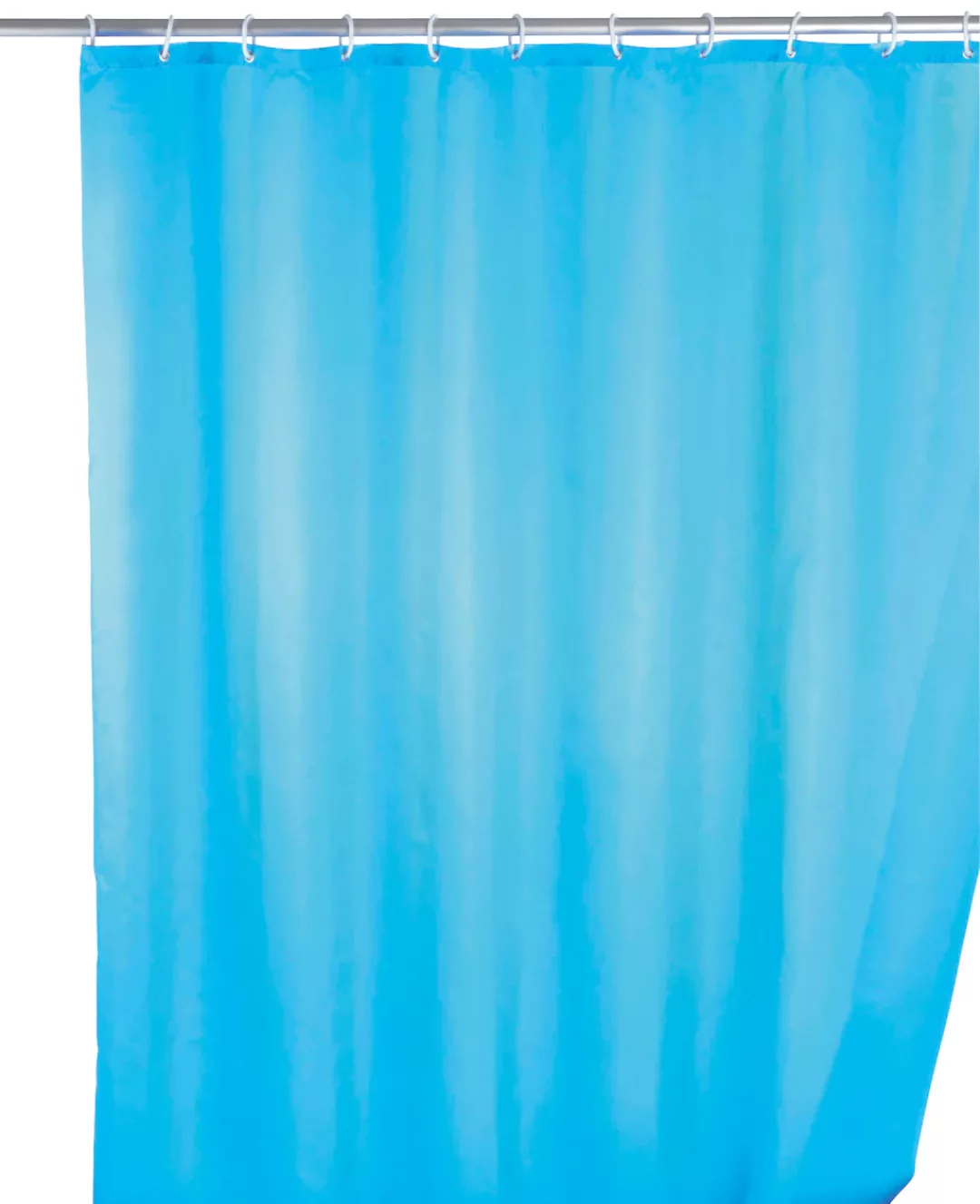 Wenko Anti-Schimmel Duschvorhang Uni 180 cm x 200 cm Hellblau günstig online kaufen