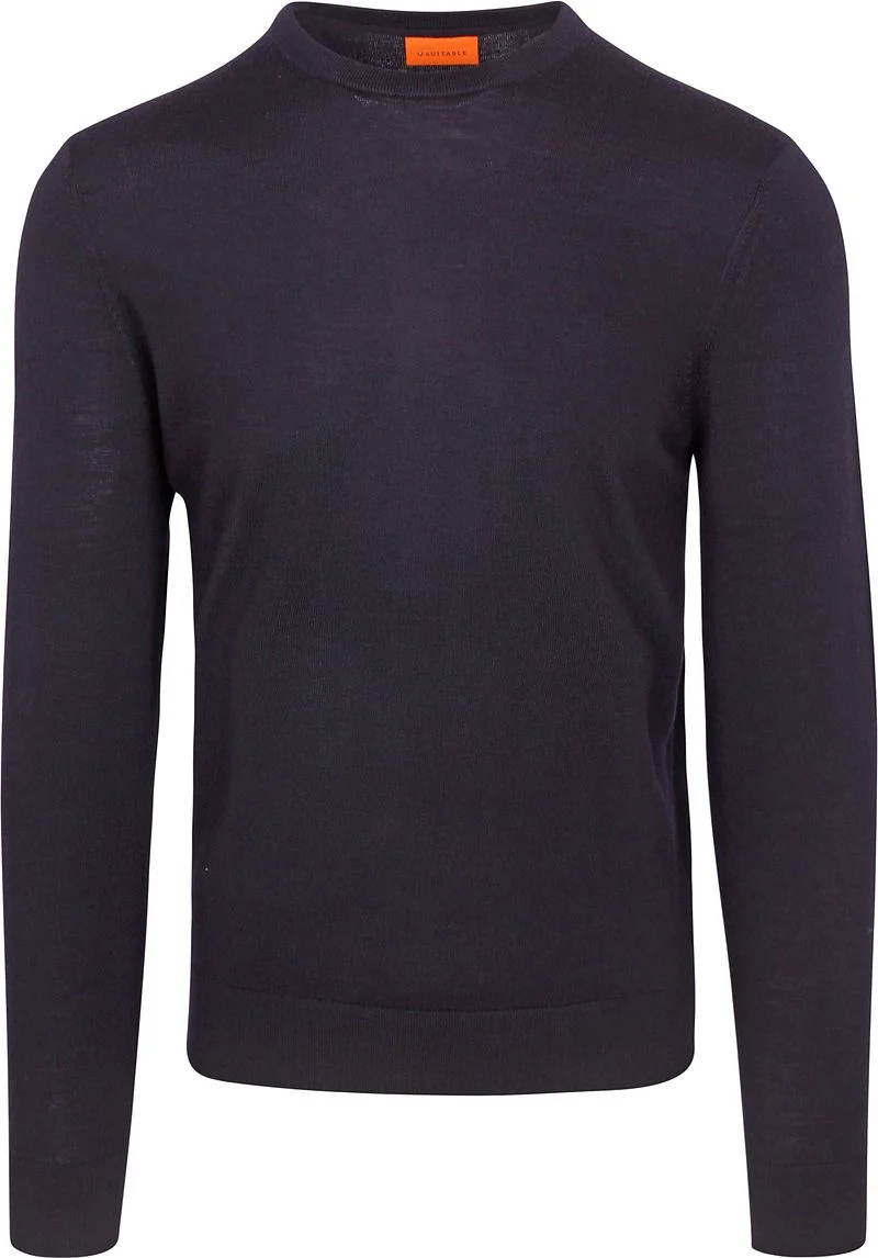 Suitable Merino Pullover Navy - Größe S günstig online kaufen