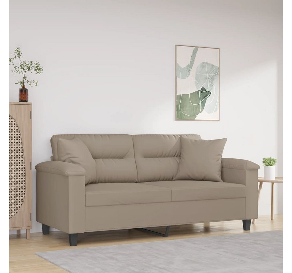 vidaXL Sofa Sofa mit Hocker Stoff verschiedene Farben, 140 cm, 2-Sitzer günstig online kaufen