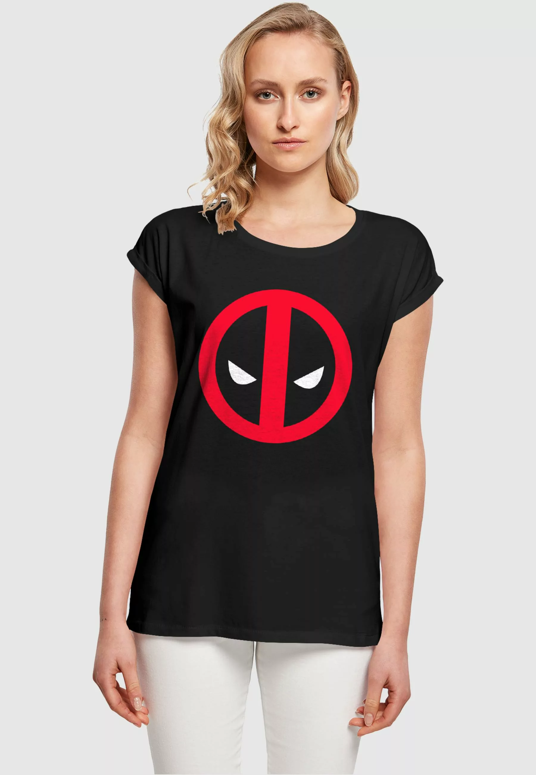 ABSOLUTE CULT T-Shirt ABSOLUTE CULT Damen Ladies Deadpool - Large Clean Log günstig online kaufen