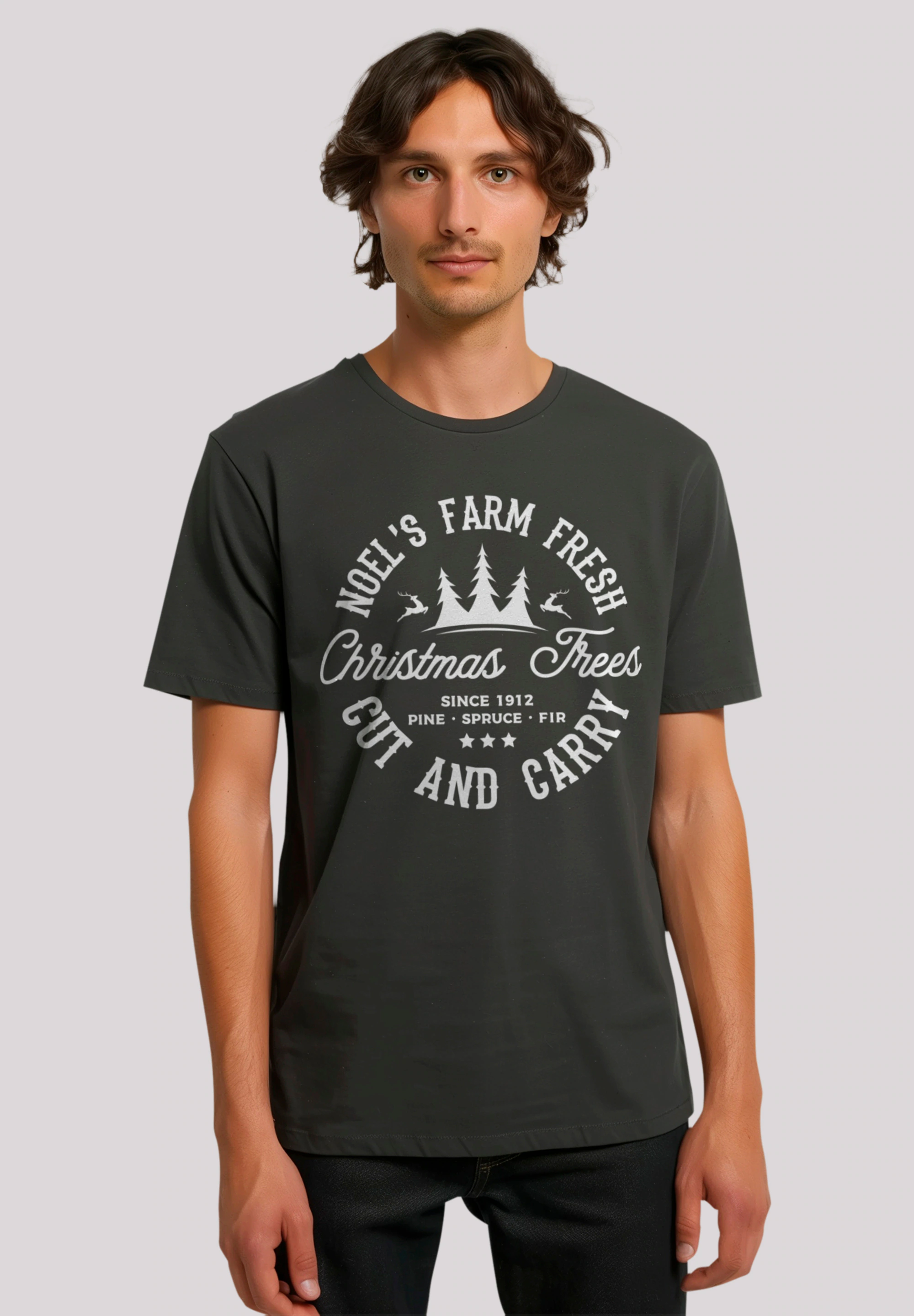 F4NT4STIC T-Shirt "Weihnachts Trees Farm Retro Sign", Premium Qualität günstig online kaufen