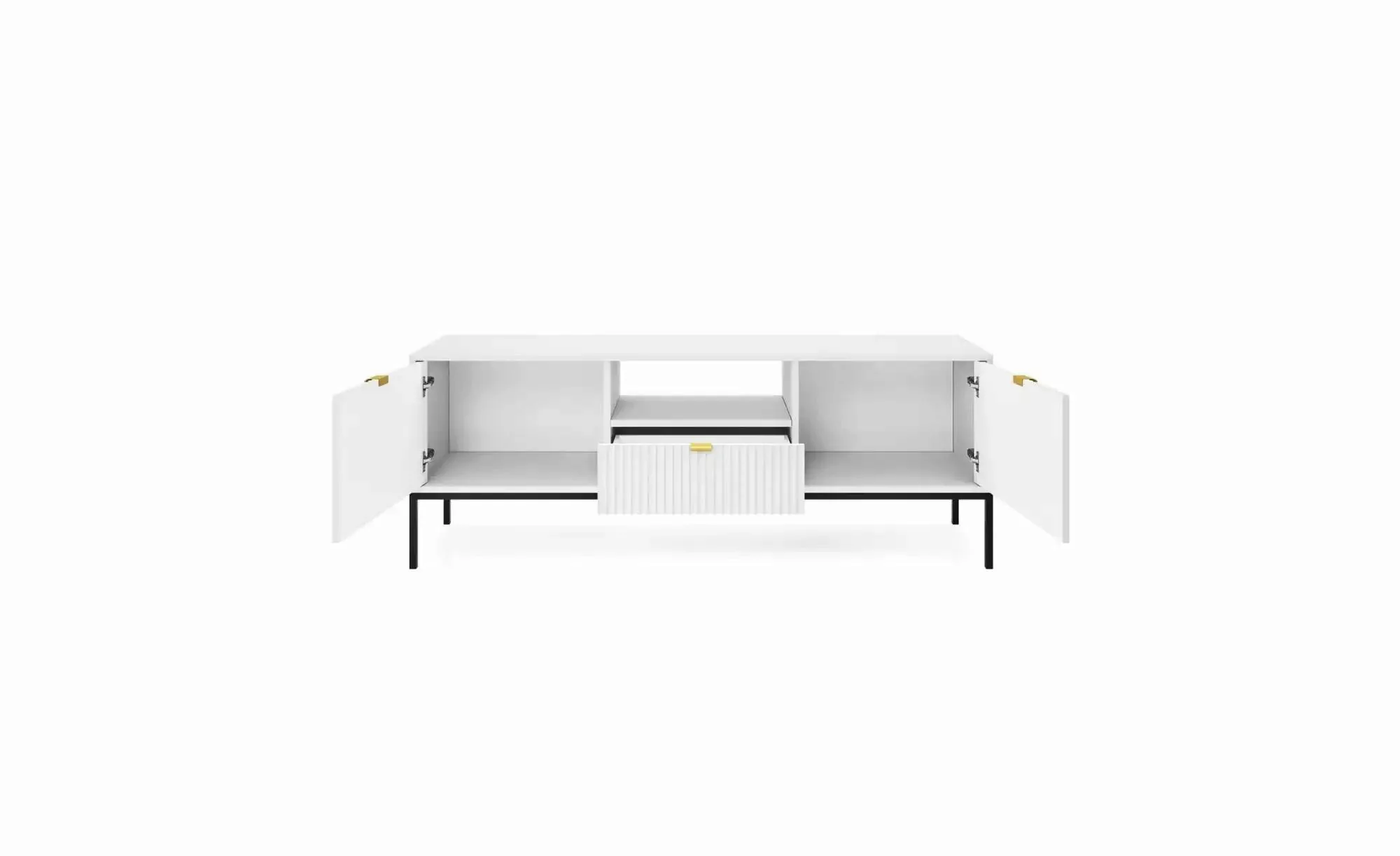 Lowboard  Nova ¦ weiß ¦ Maße (cm): B: 154 H: 56 Kommoden & Sideboards > Low günstig online kaufen