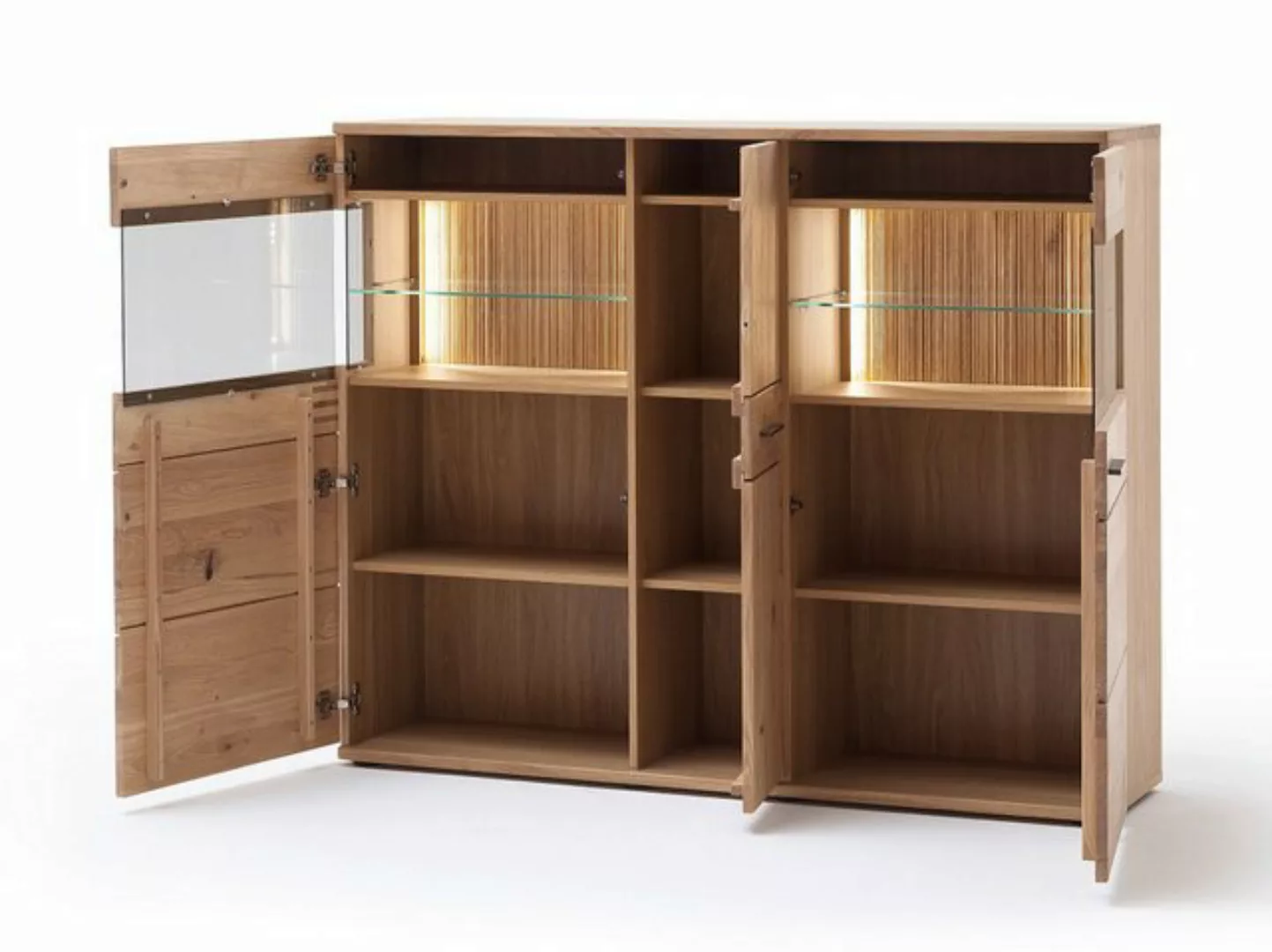 Woodford Highboard  Monta ¦ holzfarben ¦ Maße (cm): B: 150 H: 121 T: 37.0 K günstig online kaufen