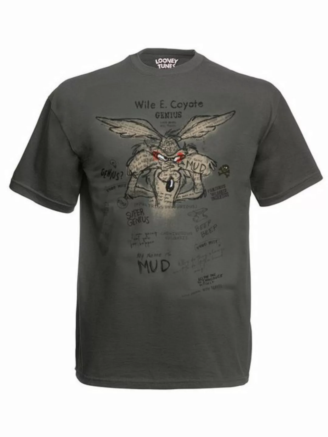 Warner T-Shirt Looney Tunes Wile E. Coyote Genius günstig online kaufen