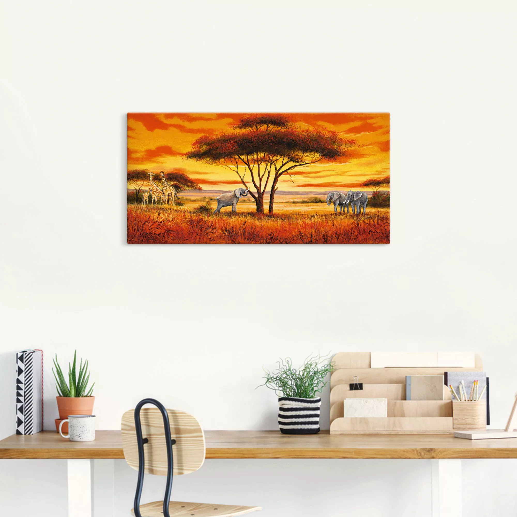 Artland Wandbild »Afrikanische Landschaft II«, Afrika, (1 St.), als Alubild günstig online kaufen