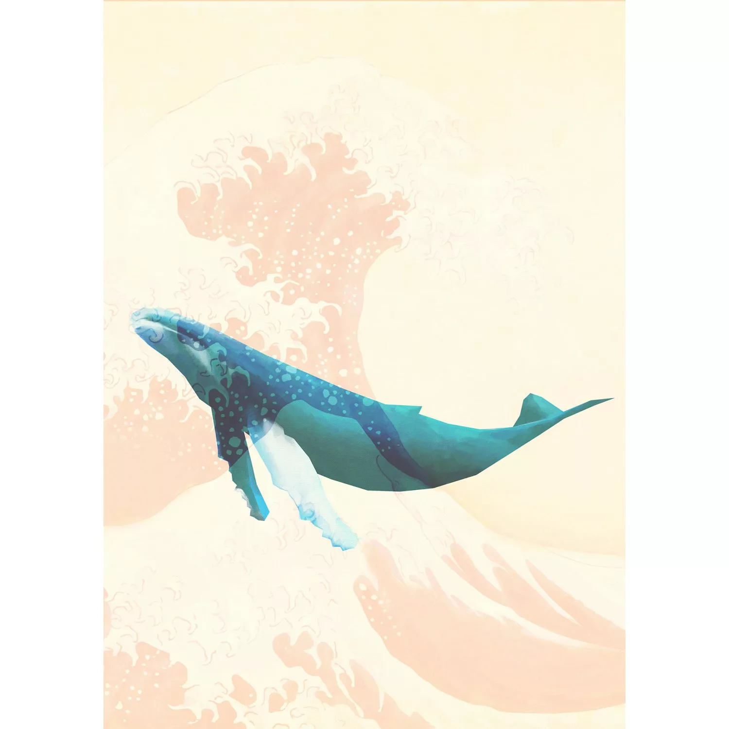 Komar Vliestapete »Digitaldruck Vlies - Whale Voyage - Größe 200 x 280 cm«, günstig online kaufen