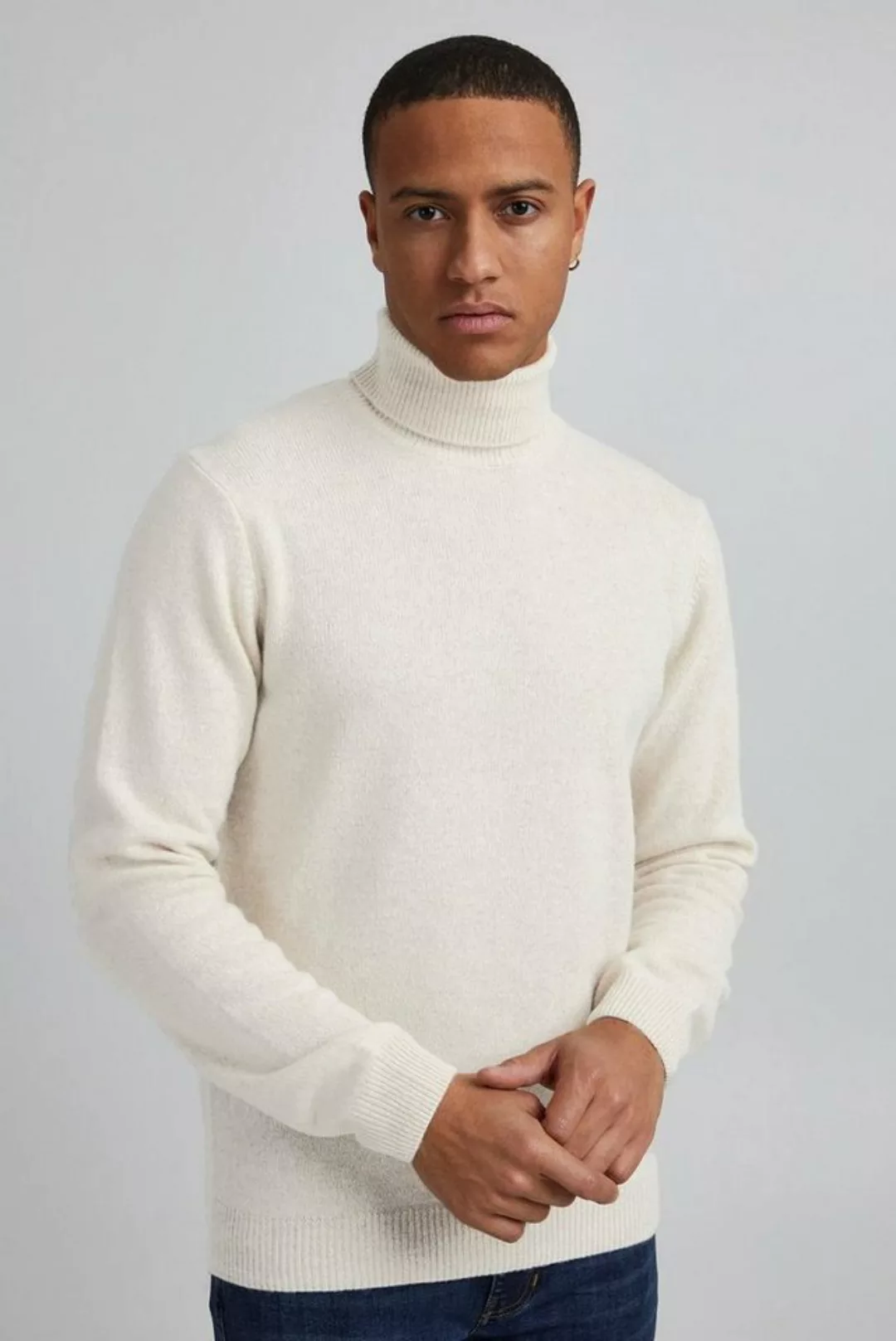 Casual Friday Strickpullover Warmer Rollkragen Strick Pullover Basic Sweate günstig online kaufen