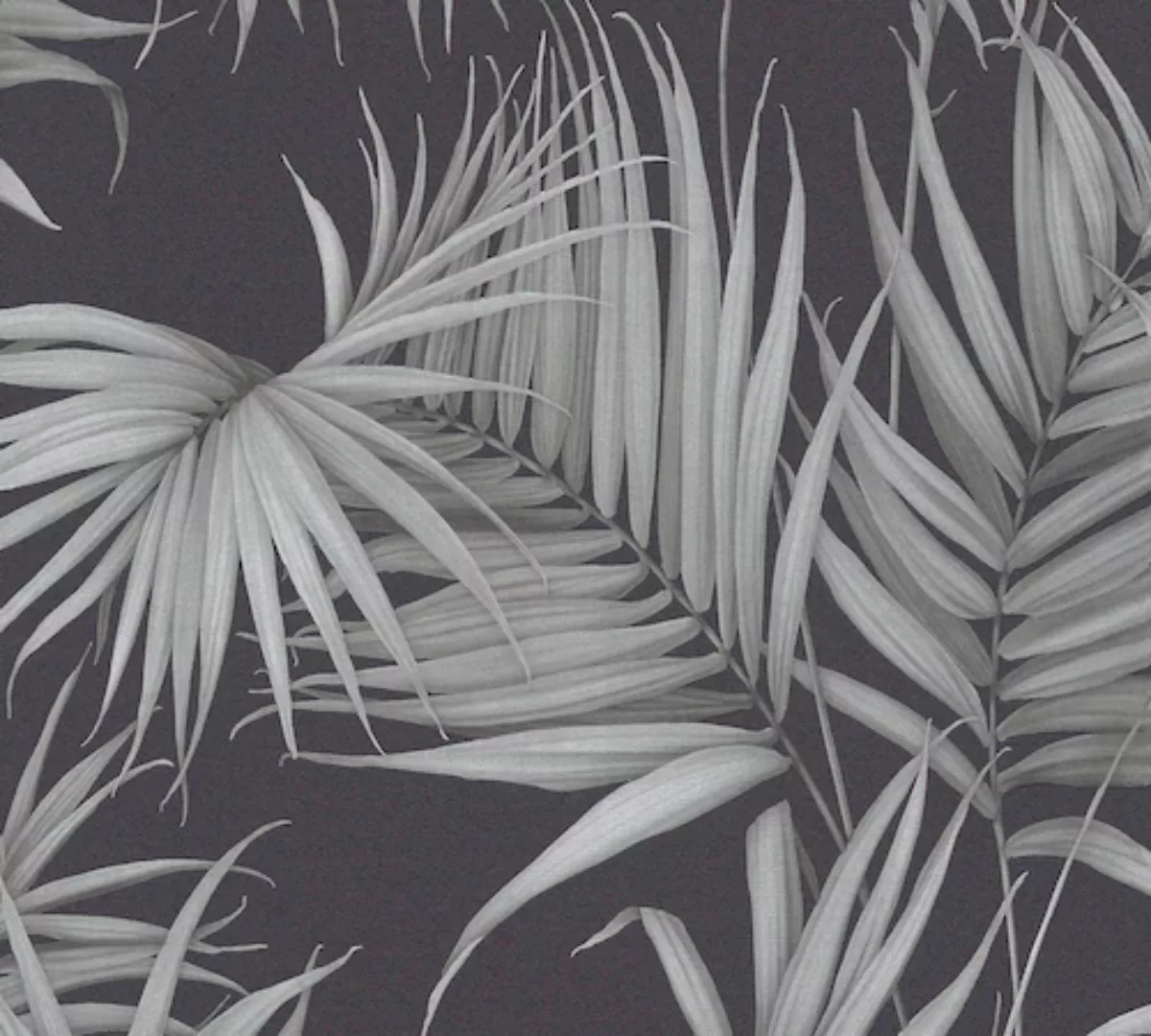 Bricoflor Blätter Tapete Petrol Palmenblätter Vliestapete in Blau Grün Im B günstig online kaufen