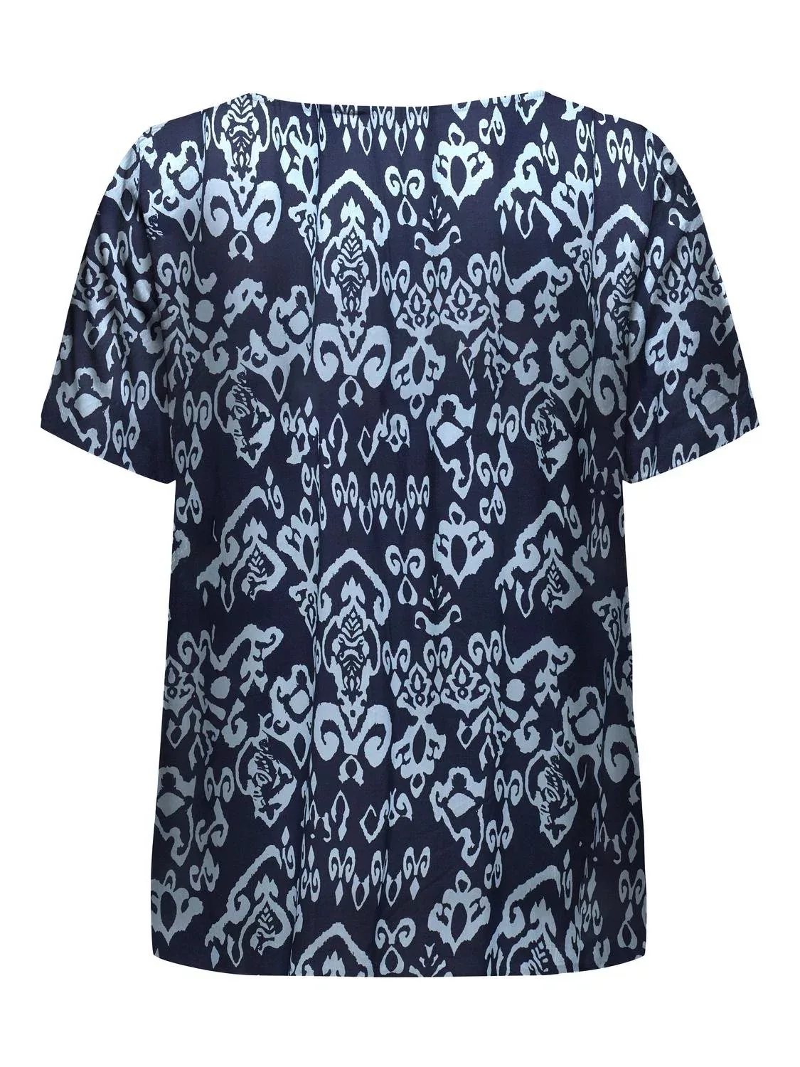 ONLY CARMAKOMA V-Shirt "CARMARRAKESH LIFE SS TOP V-NECK AOP" günstig online kaufen