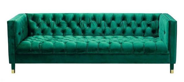 Xlmoebel Chesterfield-Sofa Blaue Chesterfield Couch Textil Modern Design Kr günstig online kaufen