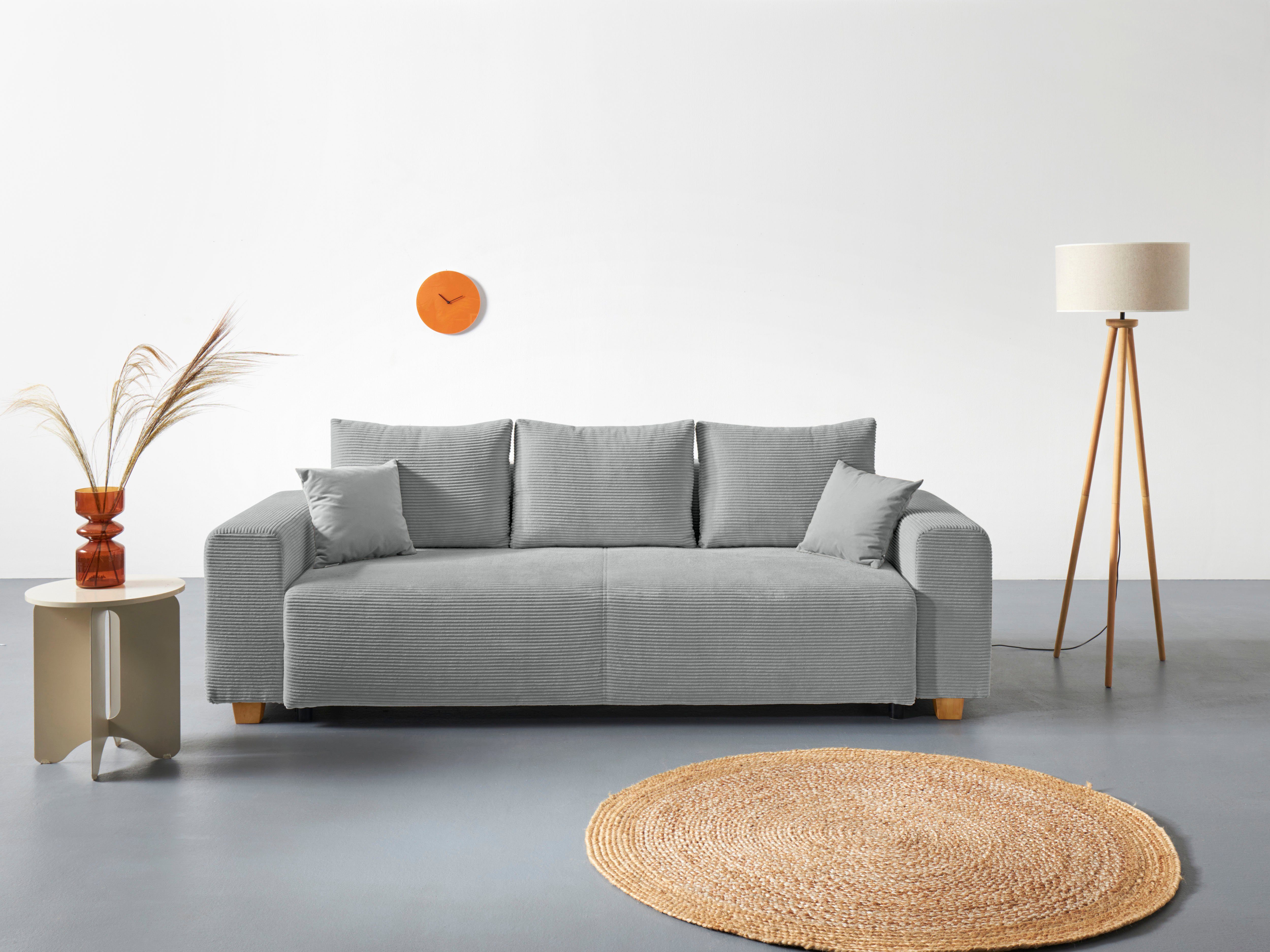 COLLECTION AB Schlafsofa "Yves, Liegefläche (B/T): 142/194 cm", inkl. Bettf günstig online kaufen