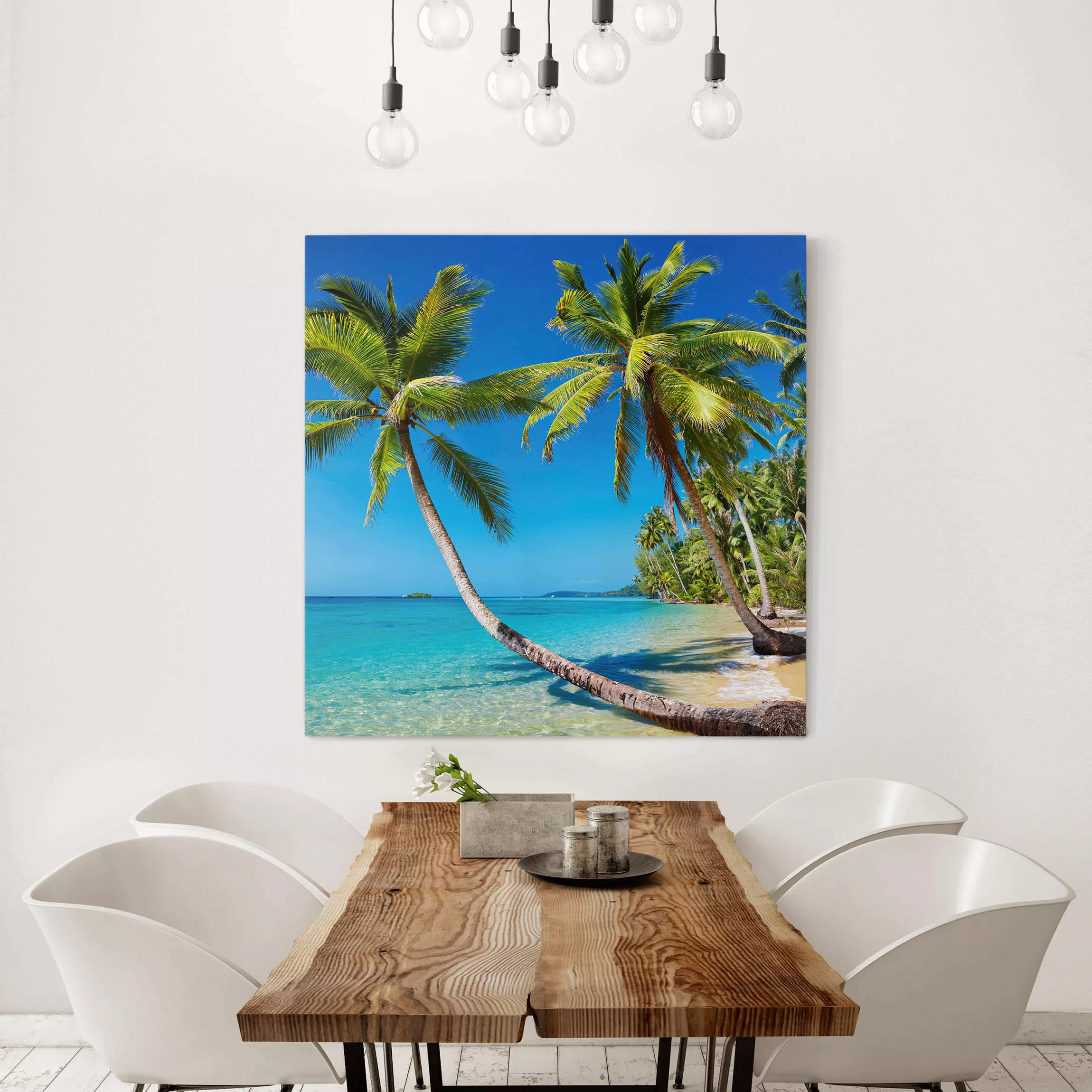 Leinwandbild Strand - Quadrat Beach of Thailand günstig online kaufen