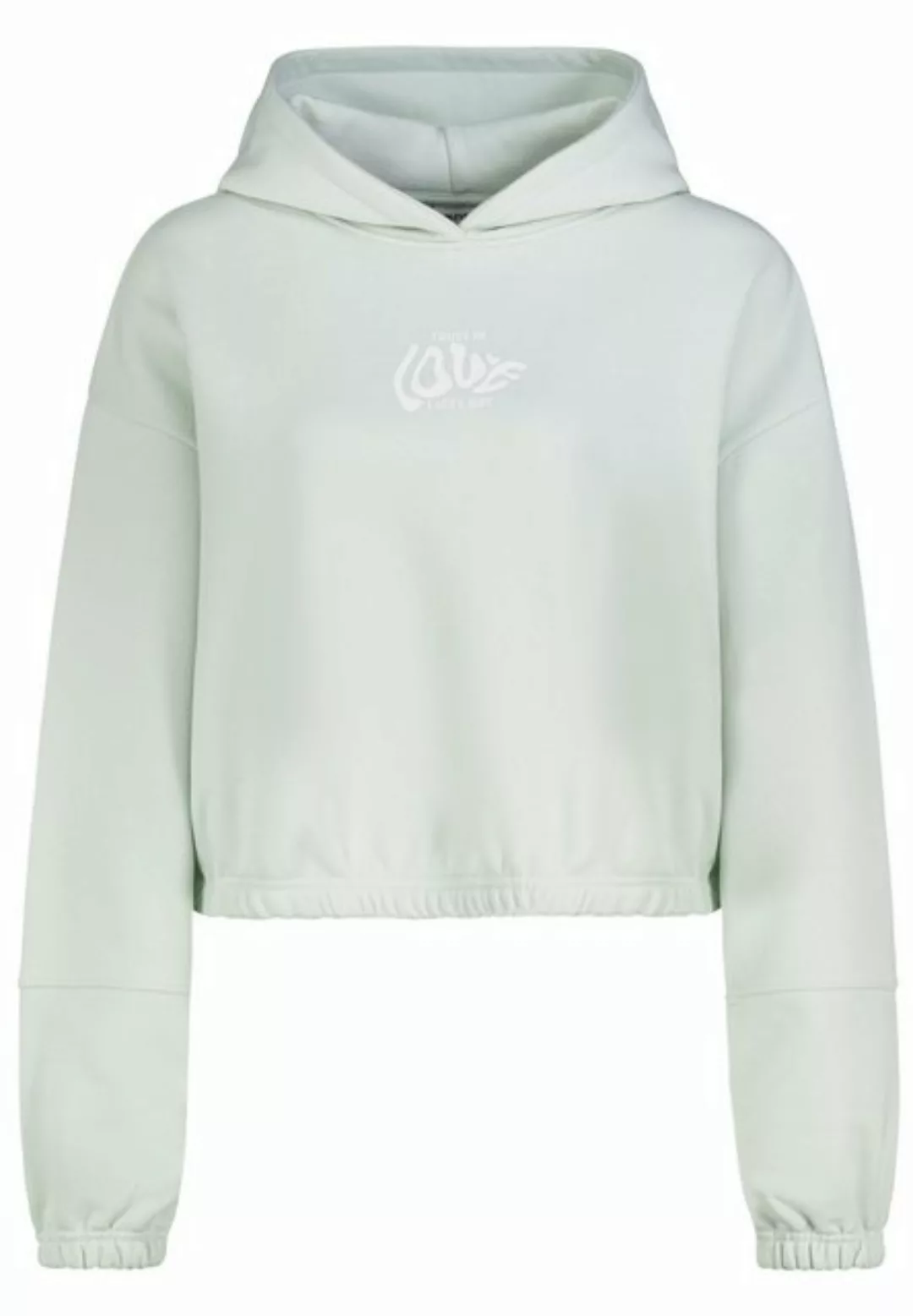 SUBLEVEL Kapuzenpullover mit Backprint, cropped günstig online kaufen