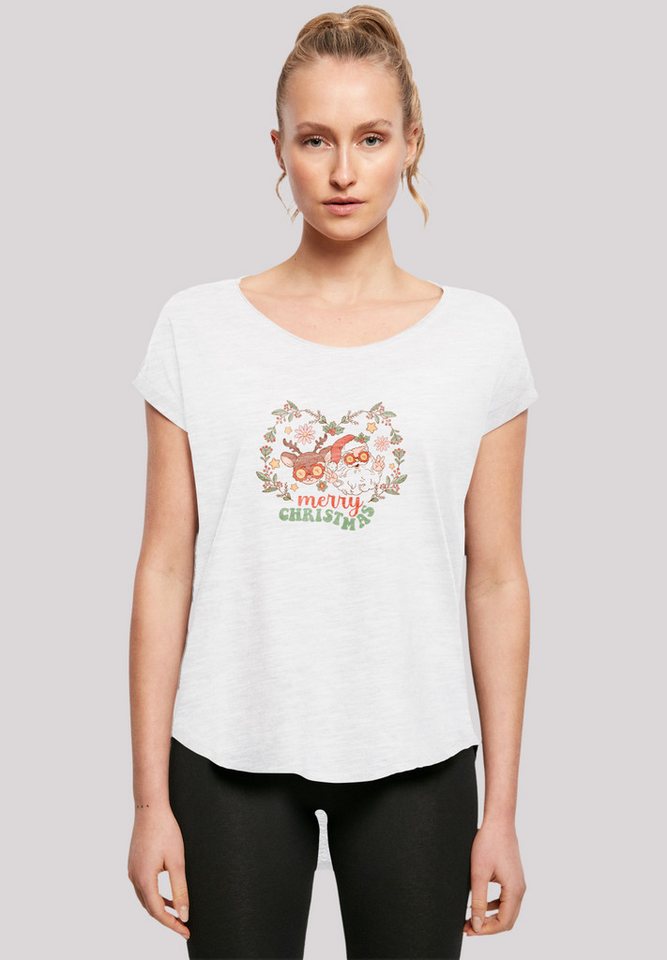 F4NT4STIC T-Shirt Weihnachten Hippie Santa And Reindeer Premium Qualität, W günstig online kaufen