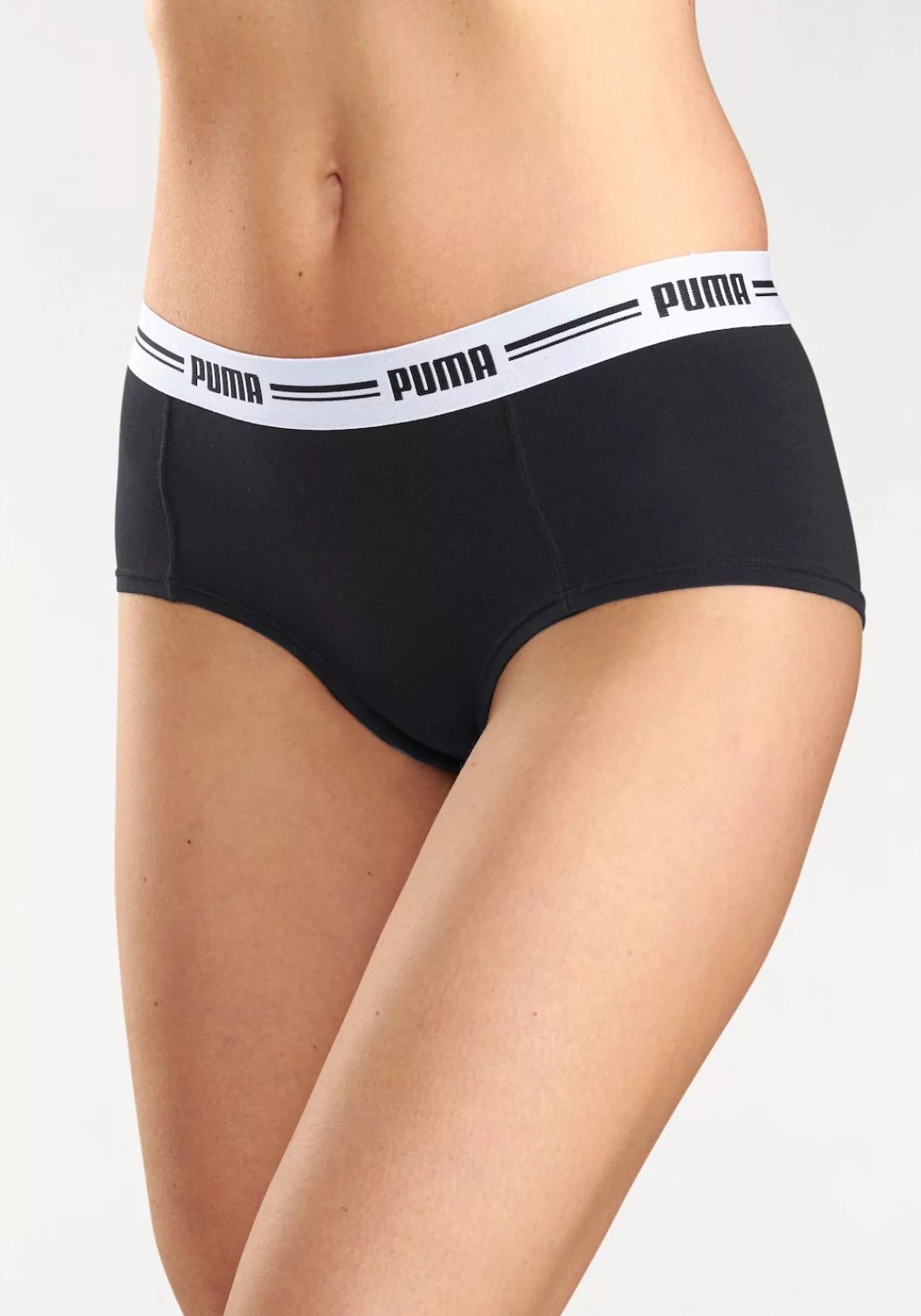 PUMA Panty "PUMA WOMEN MINI SHORT 2P PACK", (Packung, 2er Pack), mit markan günstig online kaufen