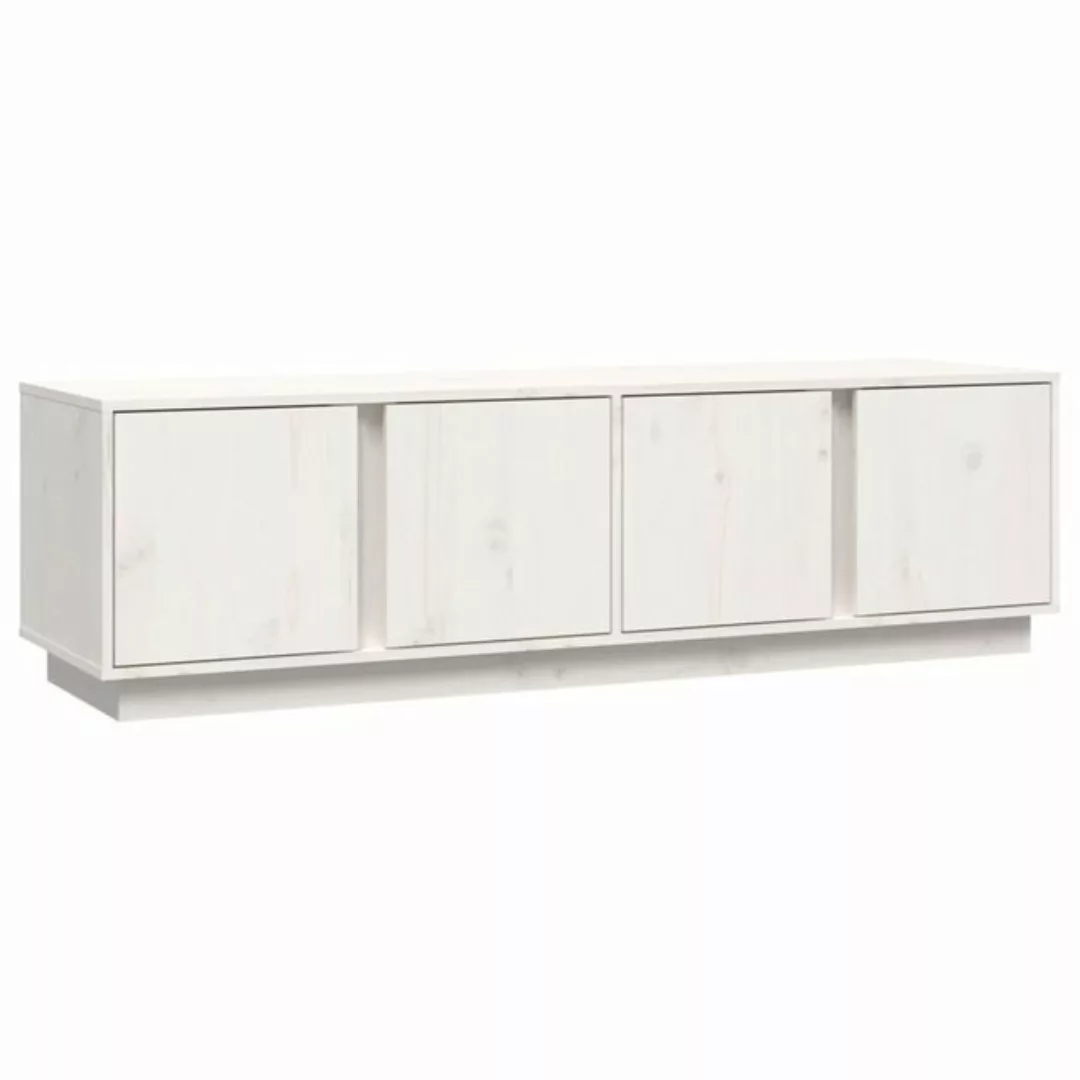 vidaXL TV-Schrank TV-Schrank Weiß 140x40x40 cm Massivholz Kiefer günstig online kaufen