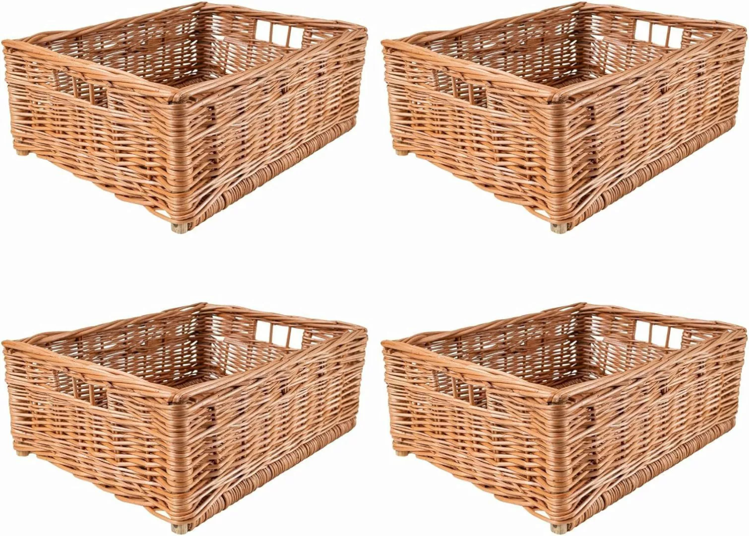Creative Home Holzkiste Weidenkorb Aufbewahrungskorb, Handgeflochten, günstig online kaufen