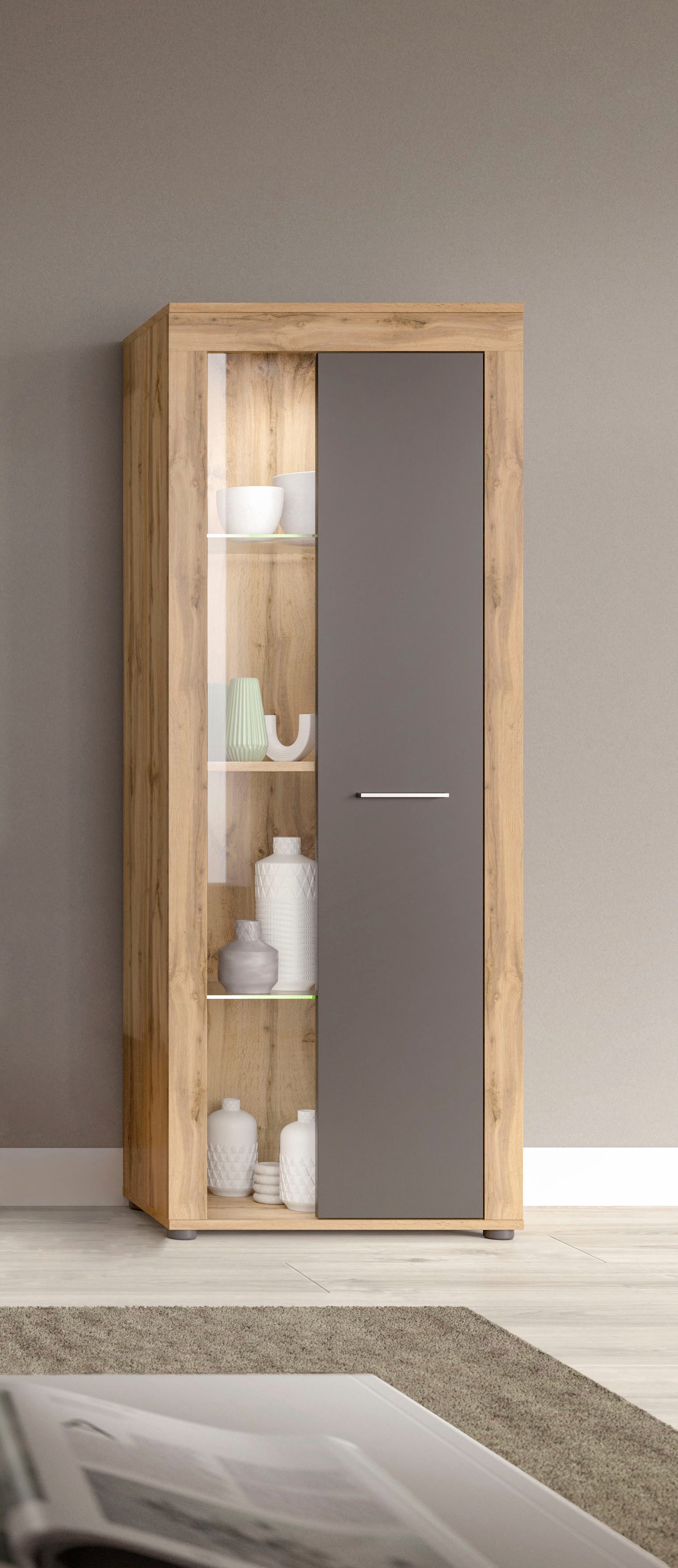 INOSIGN Vitrine "Aosta, Höhe 159 cm, in verschiedenen Farbausführungen", 1 günstig online kaufen