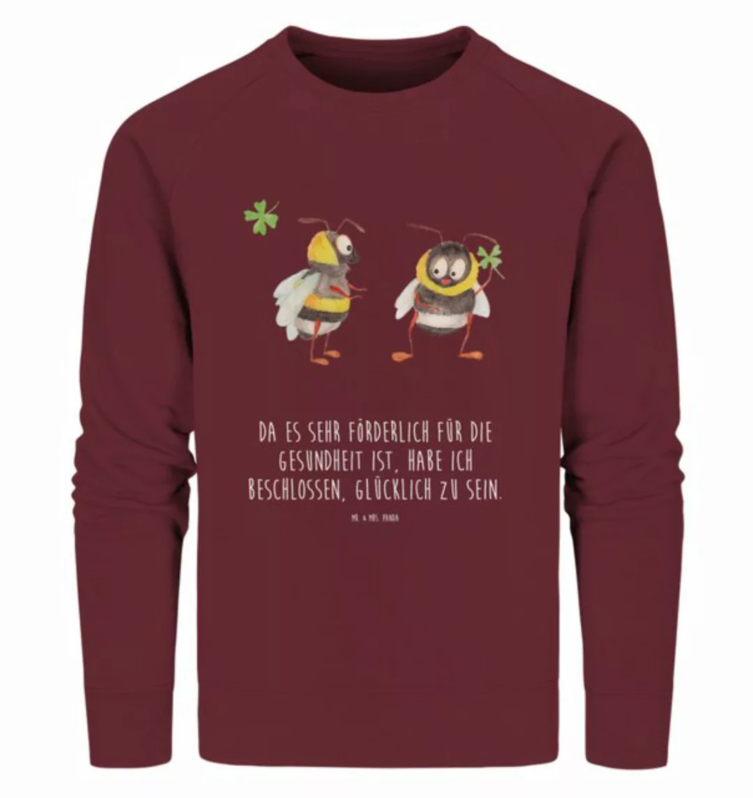 Mr. & Mrs. Panda Longpullover Größe M Hummeln Kleeblatt - Burgundy - Gesche günstig online kaufen