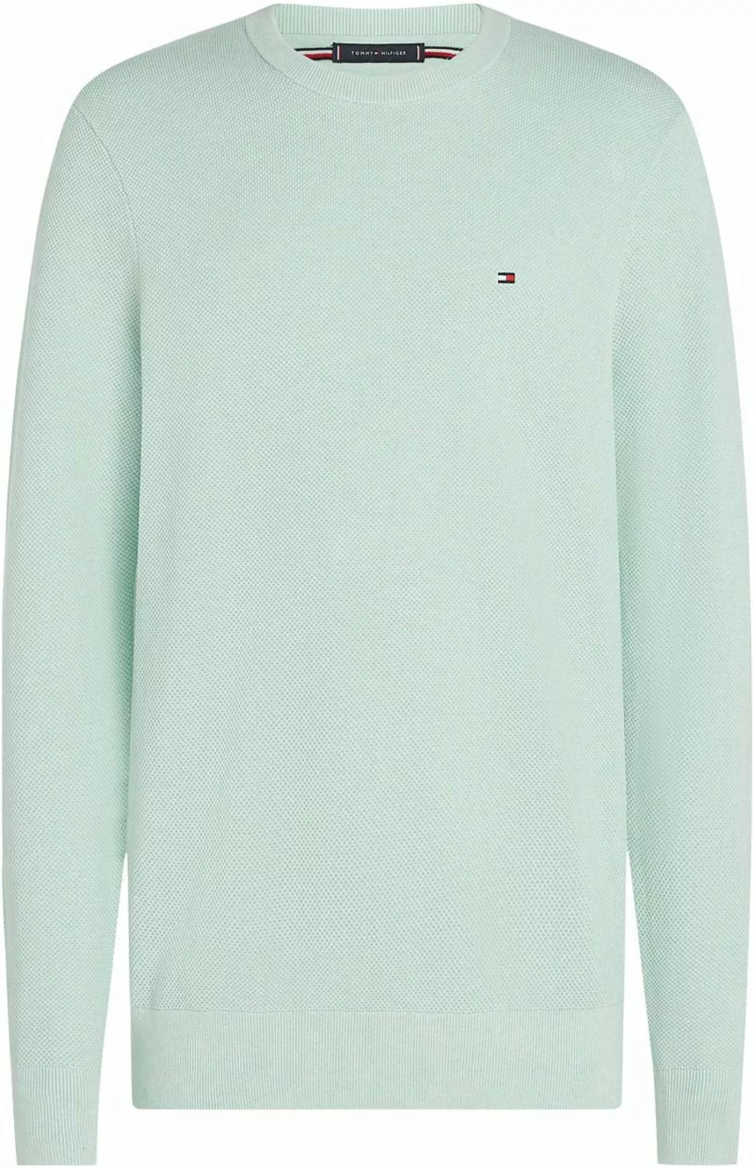 Tommy Hilfiger Structure Pullover Mintgrün - Größe 3XL günstig online kaufen