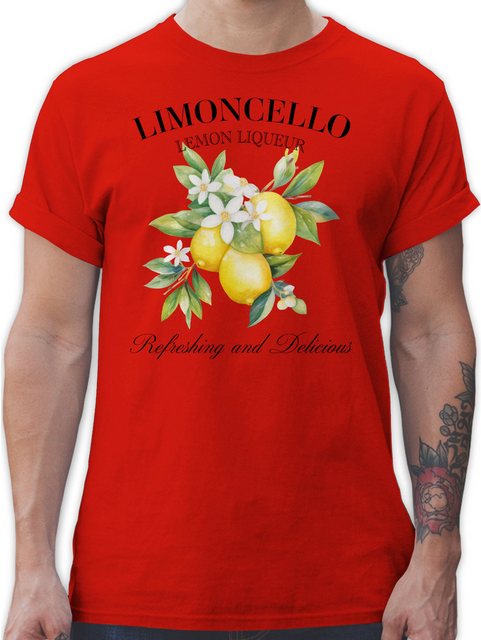 Shirtracer T-Shirt Limoncello Refreshing and Delicious I Limoncello Geschen günstig online kaufen