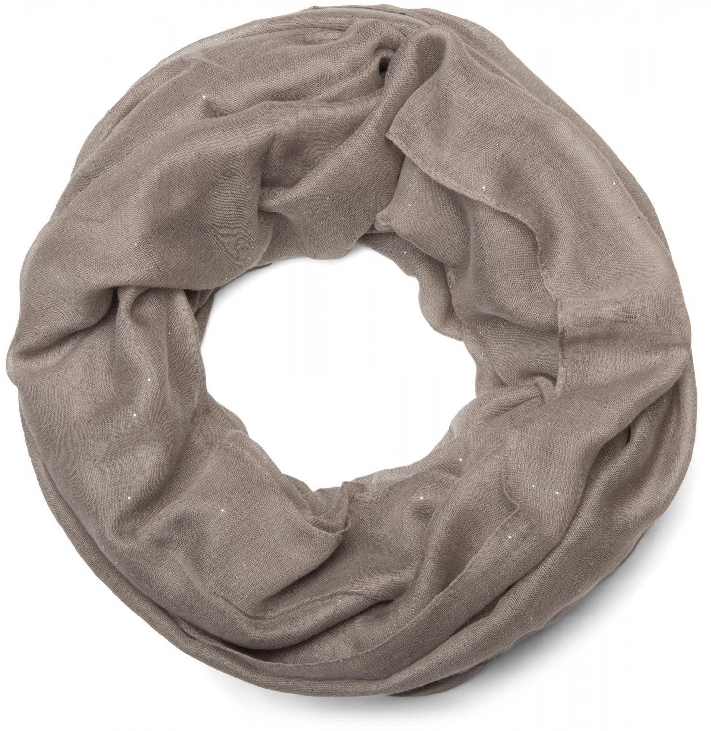 styleBREAKER Loop Loop mit Glitzer unifarben, günstig online kaufen
