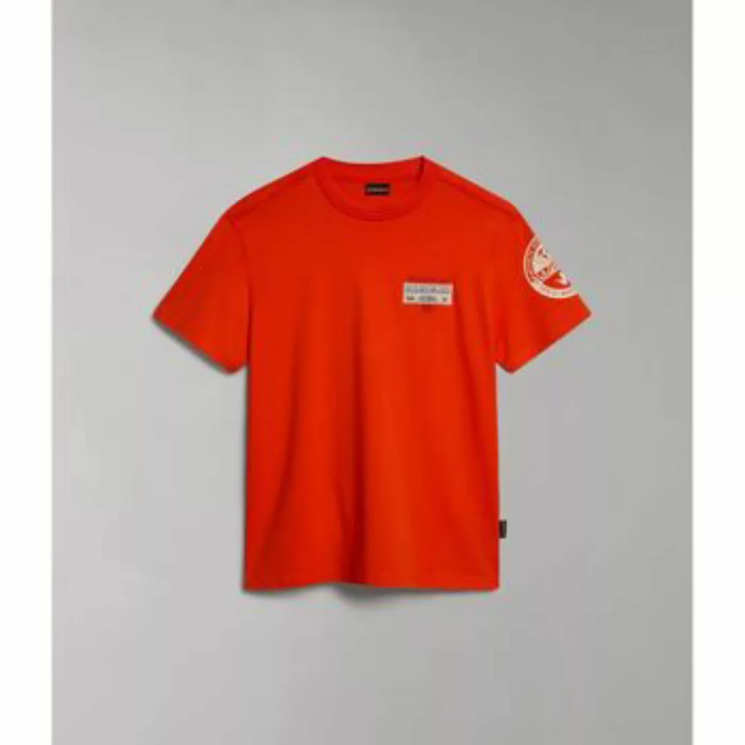 Napapijri  T-Shirts & Poloshirts S-AMUNDSEN NP0A4H6B-R05 CHERRY RED günstig online kaufen