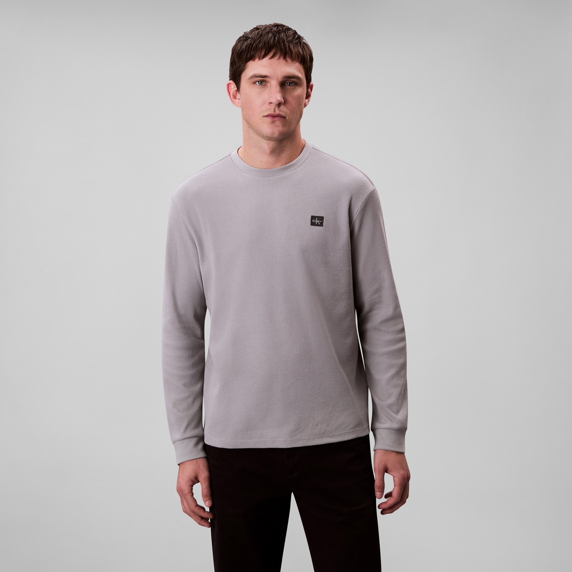 Calvin Klein Jeans Langarmshirt LS WAFFLE günstig online kaufen