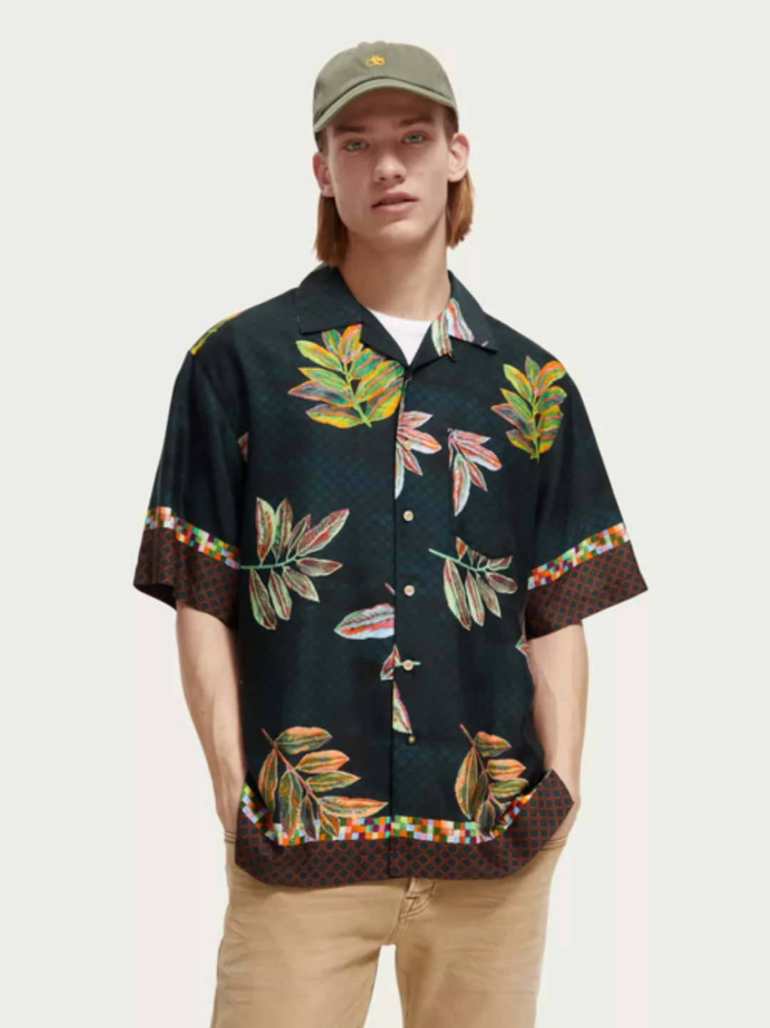 Maison Scotch Regular fit printed camp shirt günstig online kaufen