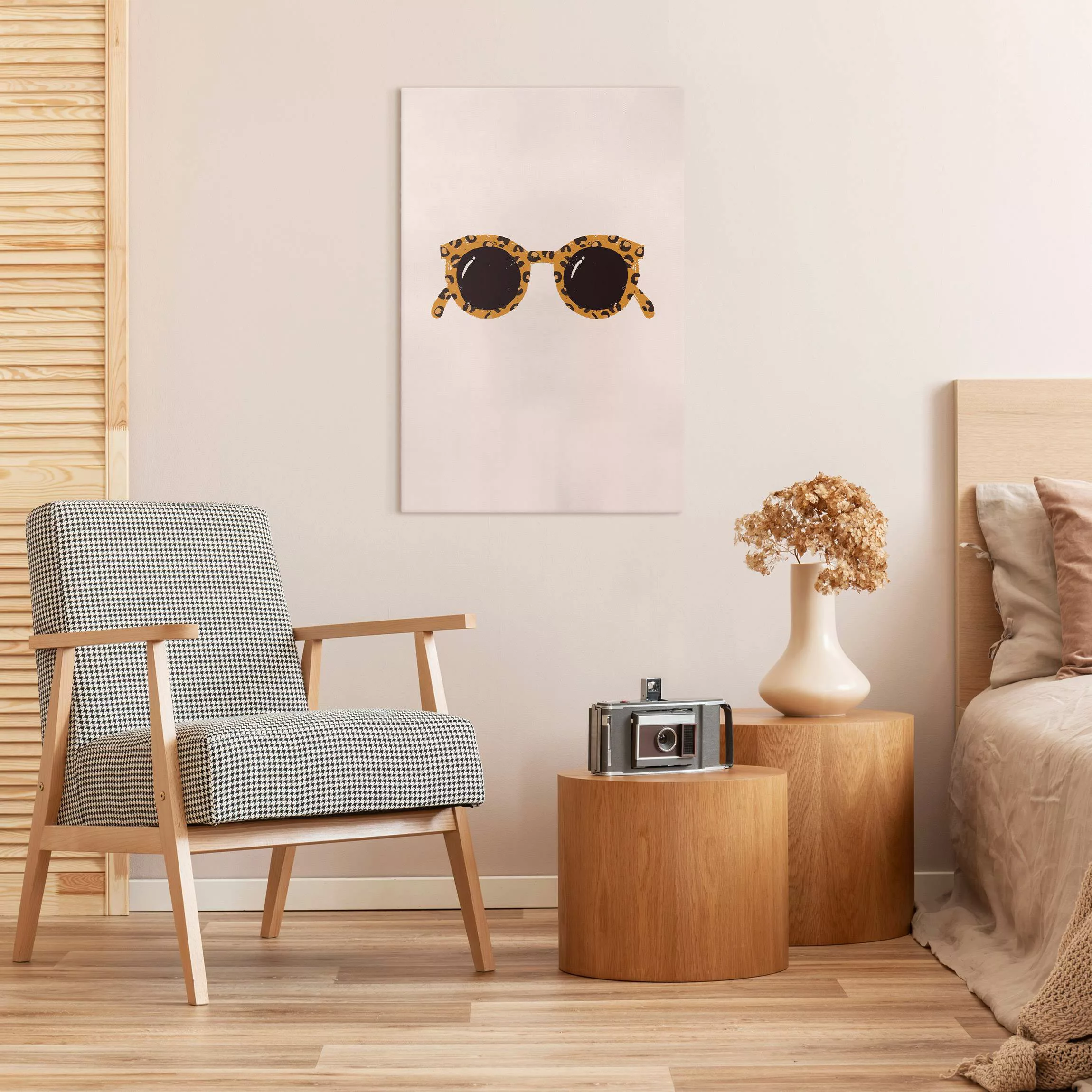 Leinwandbild Illustration Sonnenbrille günstig online kaufen