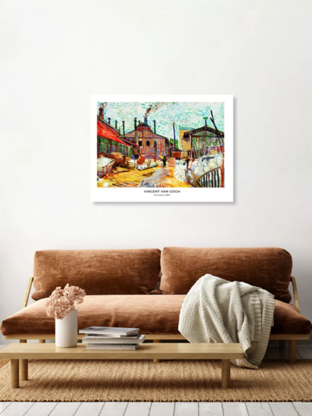 Poster / Leinwandbild - Vincent Van Gogh: Die Fabrik günstig online kaufen