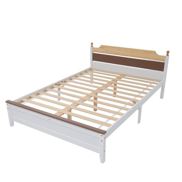 Gotagee Massivholzbett 140x200 Doppelbett,Holzbett,Kiefernholzrahmen mit Mi günstig online kaufen