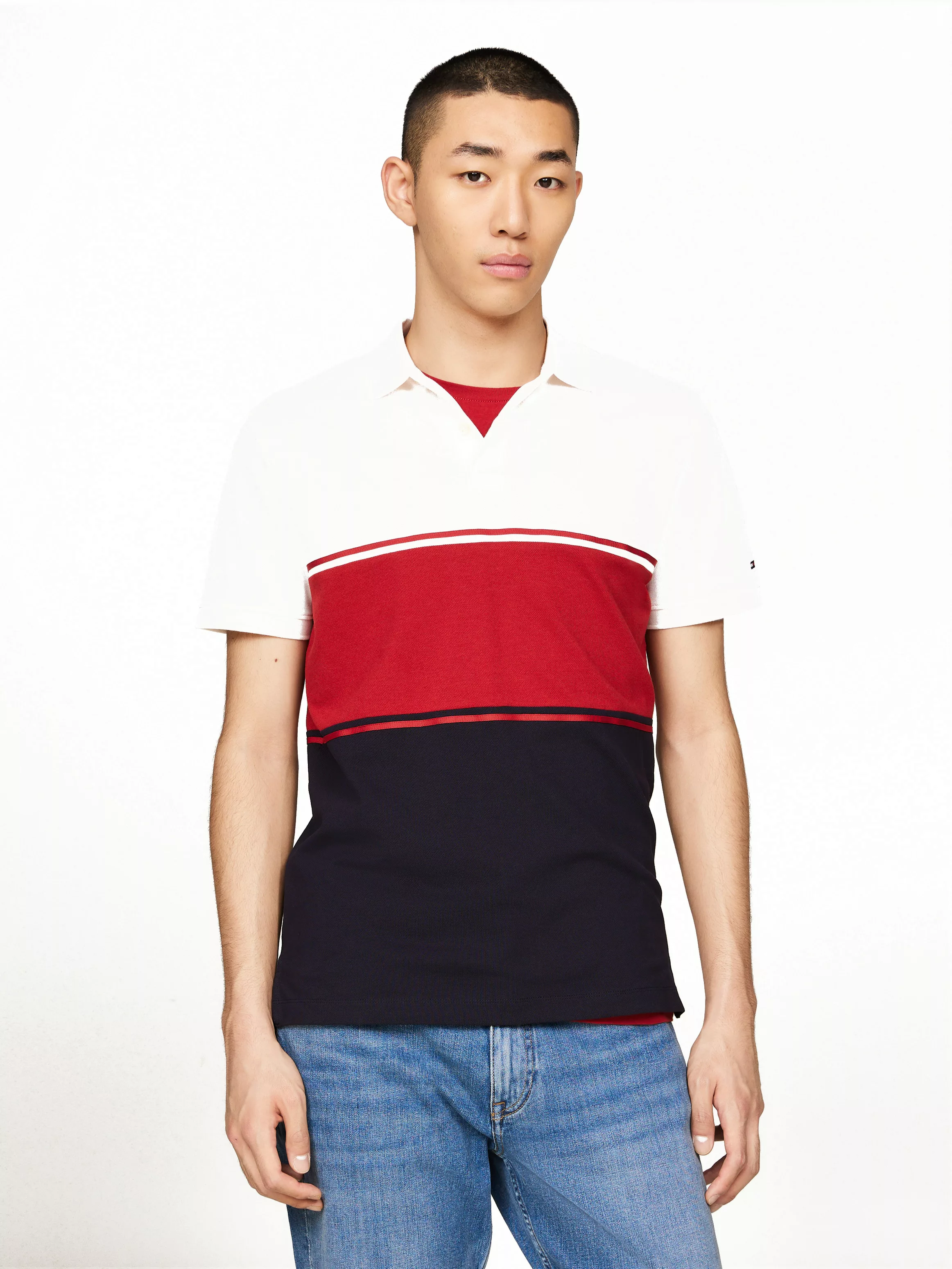 Tommy Hilfiger Poloshirt "COLORBLOCK REG POLO" günstig online kaufen