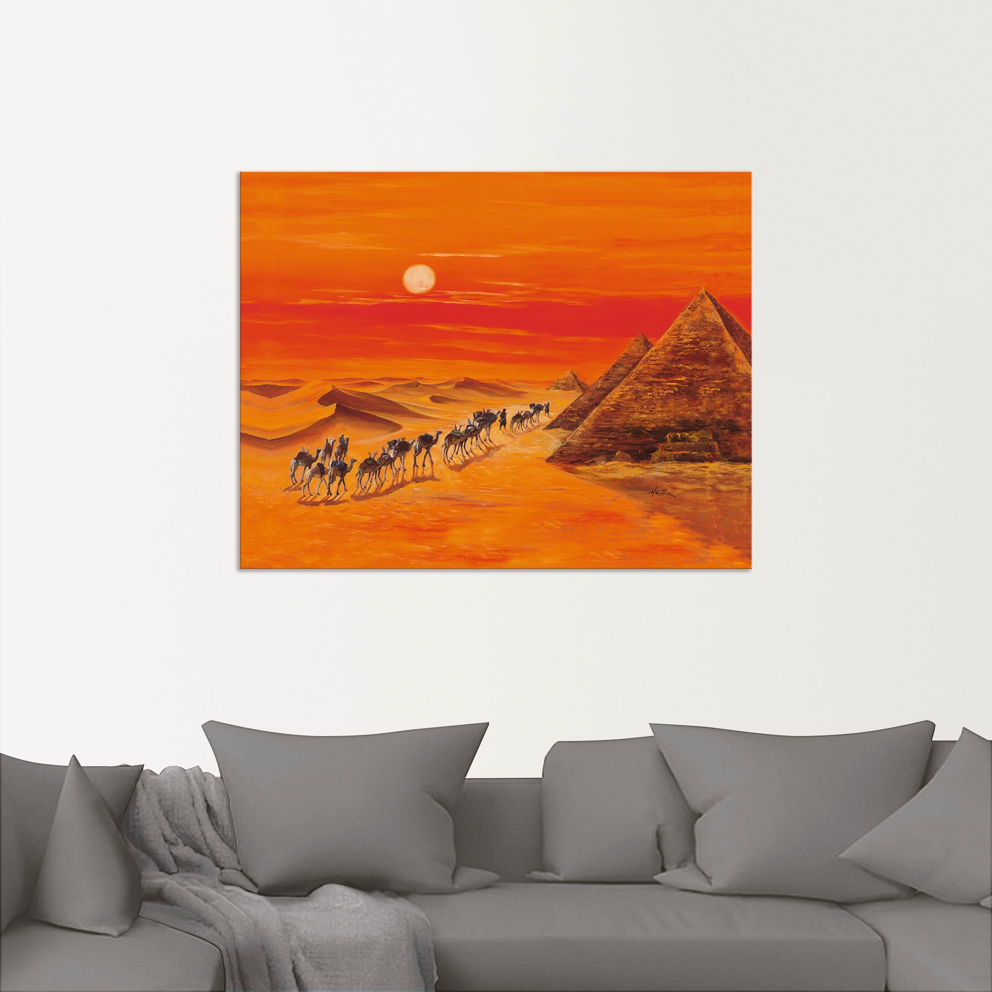 Artland Wandbild »Karawane II«, Afrika, (1 St.), als Alubild, Outdoorbild, günstig online kaufen