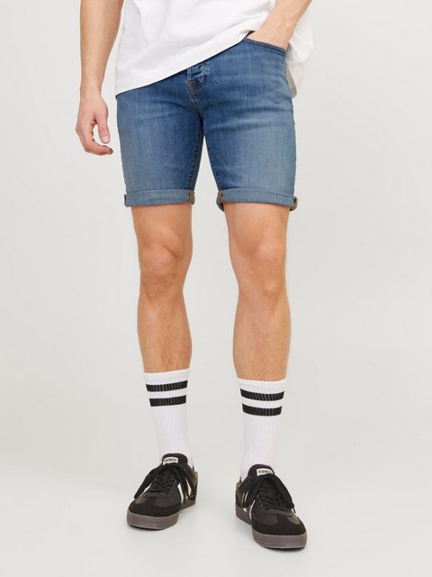 Jack & Jones Herren Jeans Short JJIRICK JJFOX CB 037- Relgular Fit - Blau - günstig online kaufen