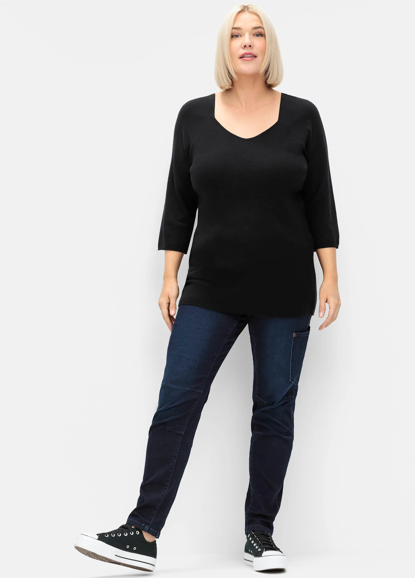 Sheego Strickpullover "Pullover" günstig online kaufen