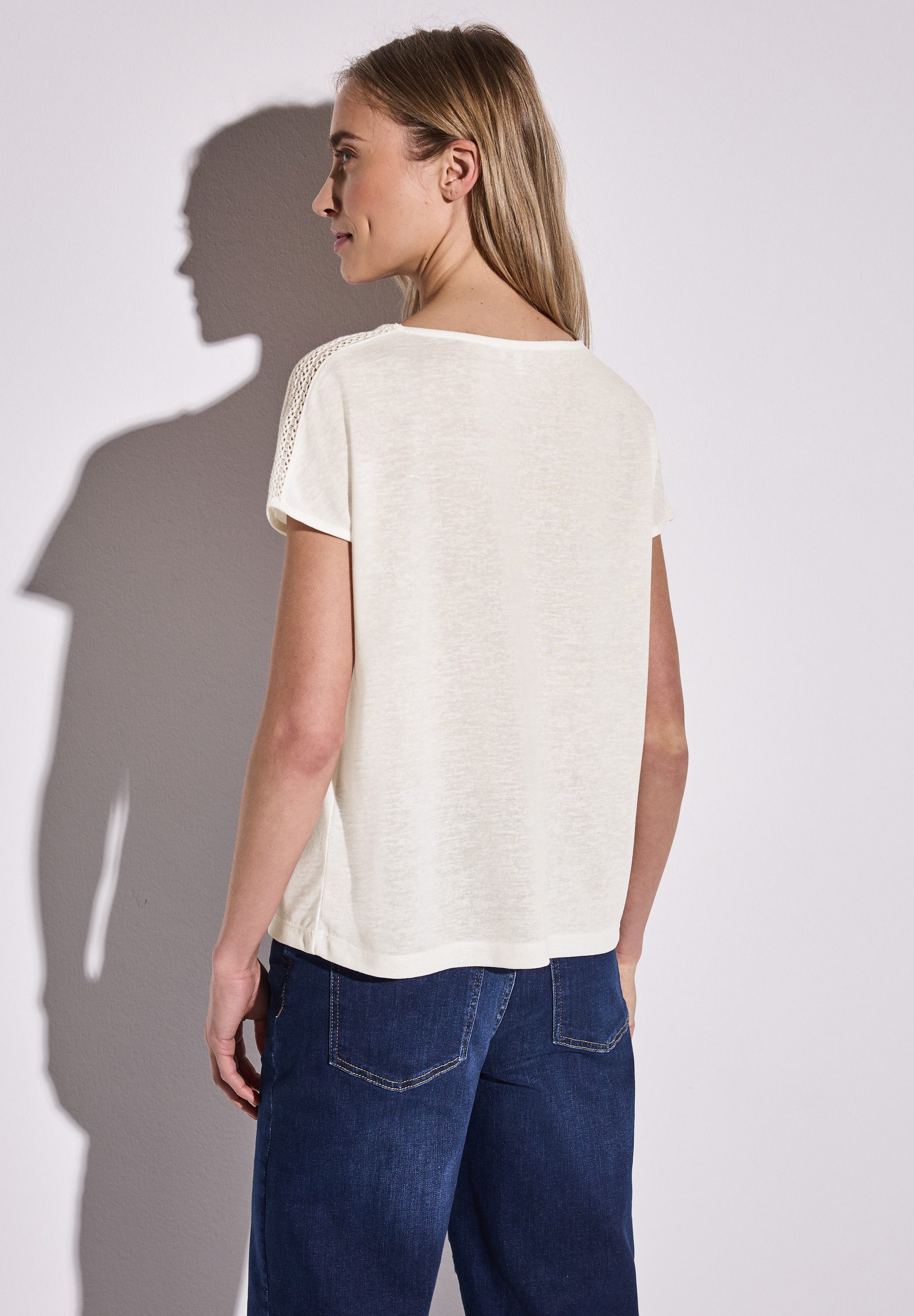 STREET ONE T-Shirt mit U-Boot-Ausschnitt günstig online kaufen
