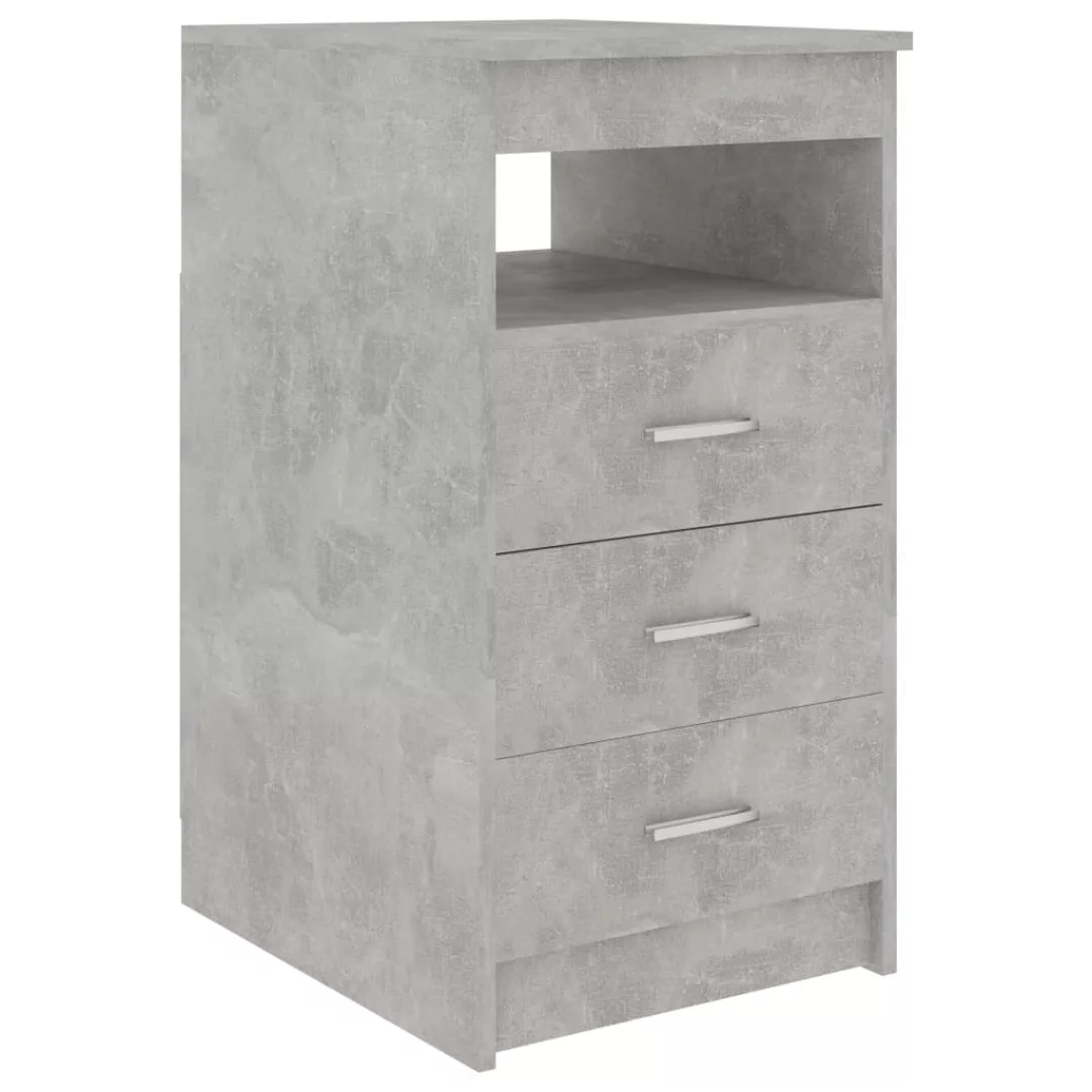 vidaXL Aktenschrank Sideboard mit Schubladen Betongrau 405076 cm Spanplatte günstig online kaufen