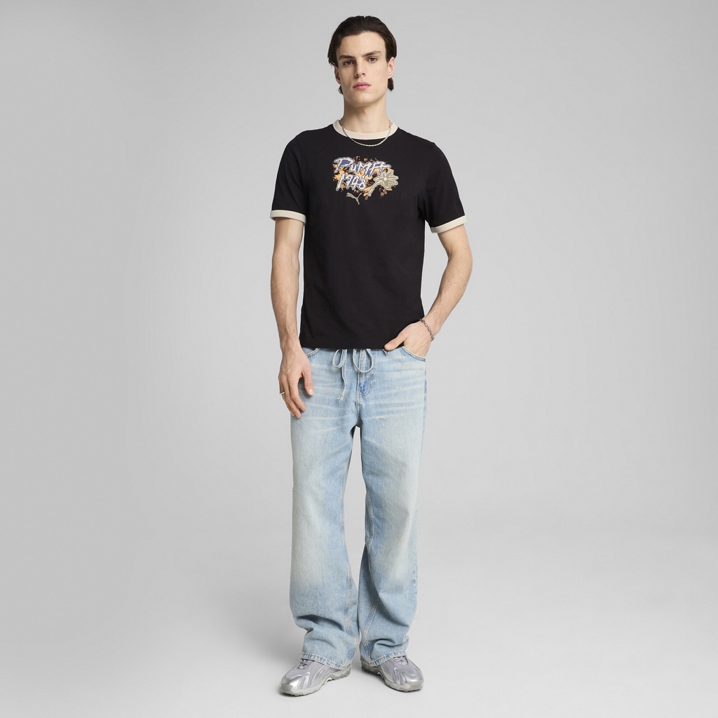 PUMA T-Shirt "FUTURE.PUMA.ARCHIVE Ringer-T-Shirt mit Grafik Herren" günstig online kaufen