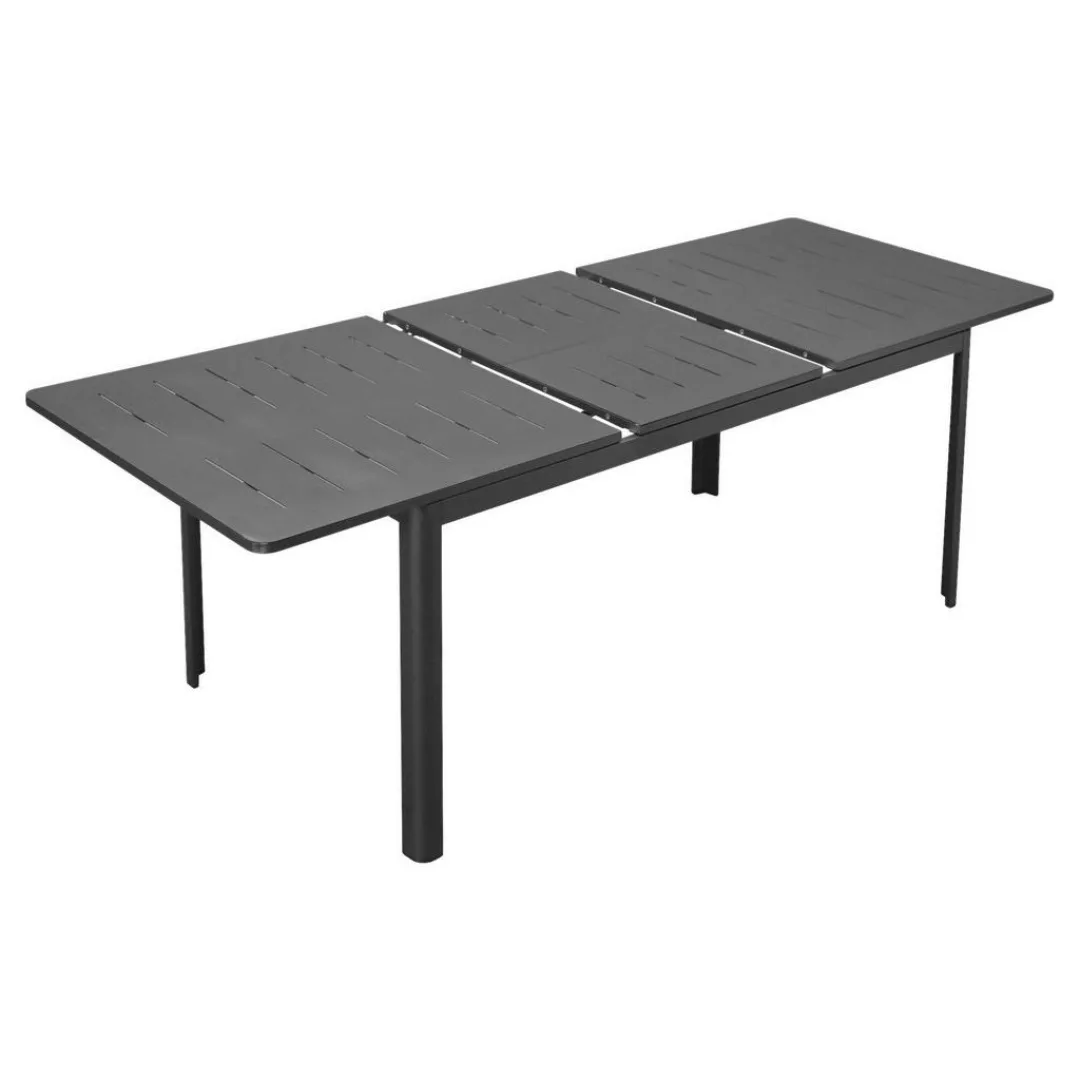 Outsunny Gartentisch schwarz Aluminium B/H/L: ca. 90x75x240 cm günstig online kaufen