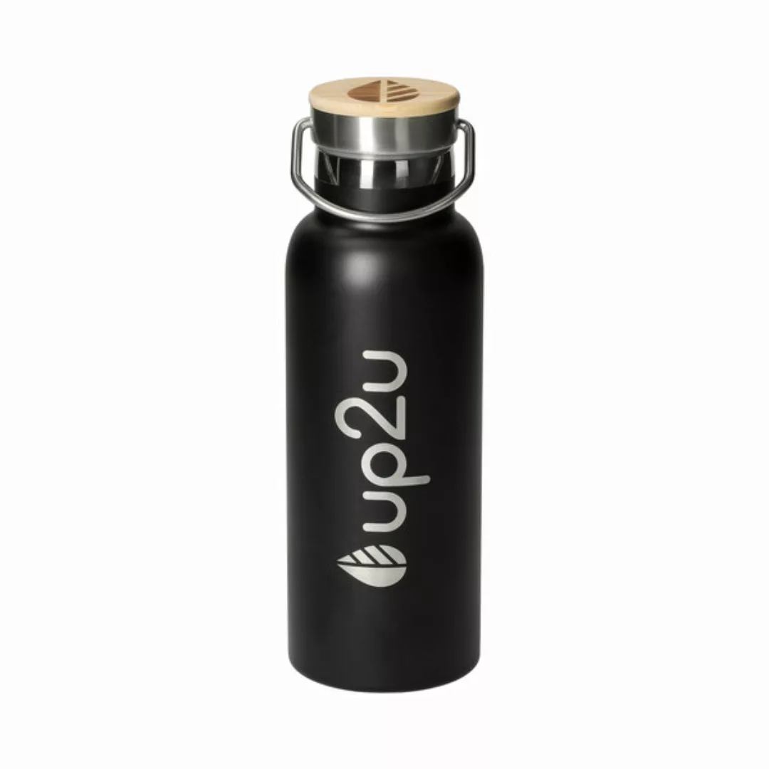 Edelstahlflasche "Muc Bottle" | Thermosflasche Mit Bambus | 500 Ml günstig online kaufen