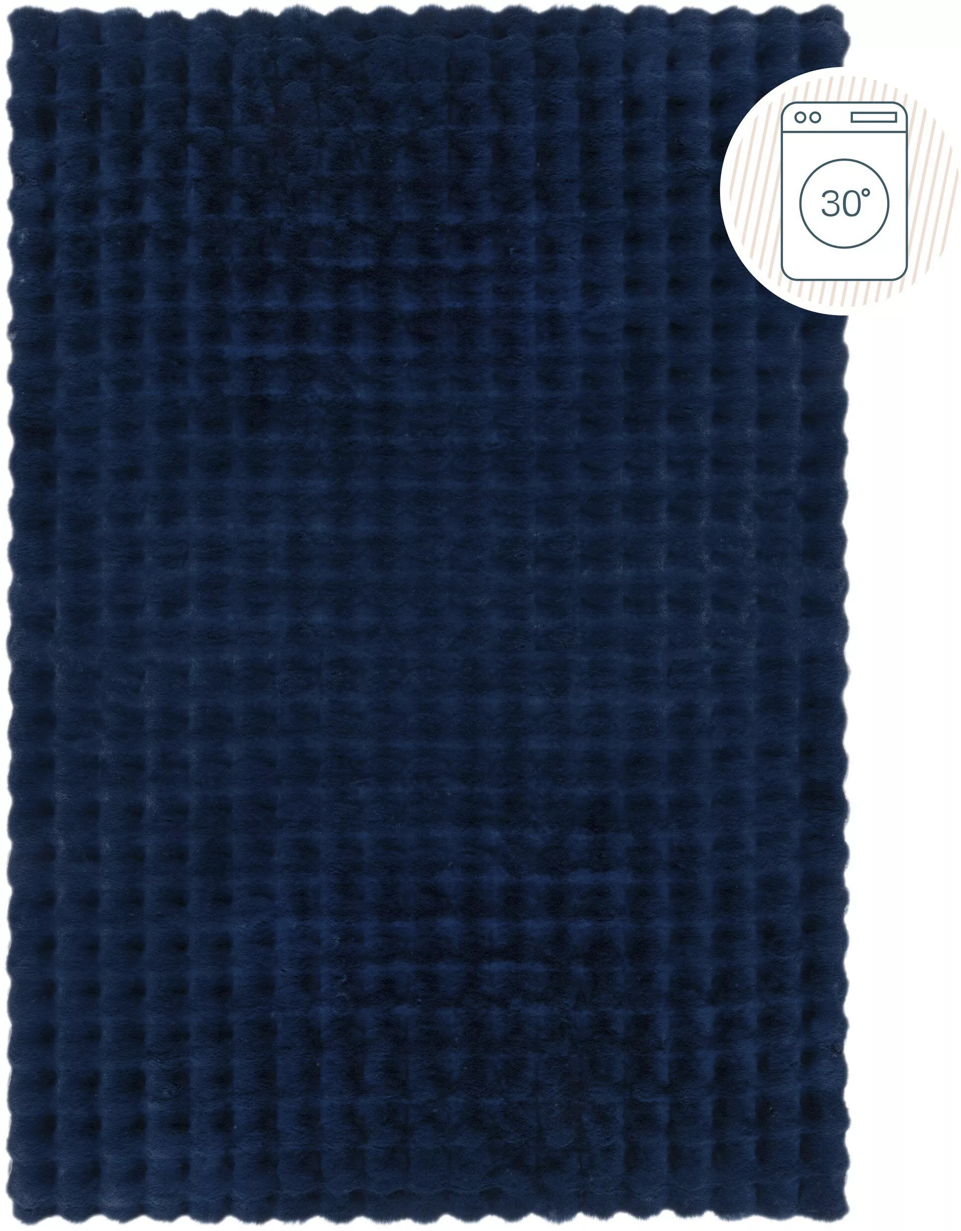 FLAIR RUGS Hochflor-Teppich »Waffle Faux Fur«, rechteckig, 35 mm Höhe, Waff günstig online kaufen