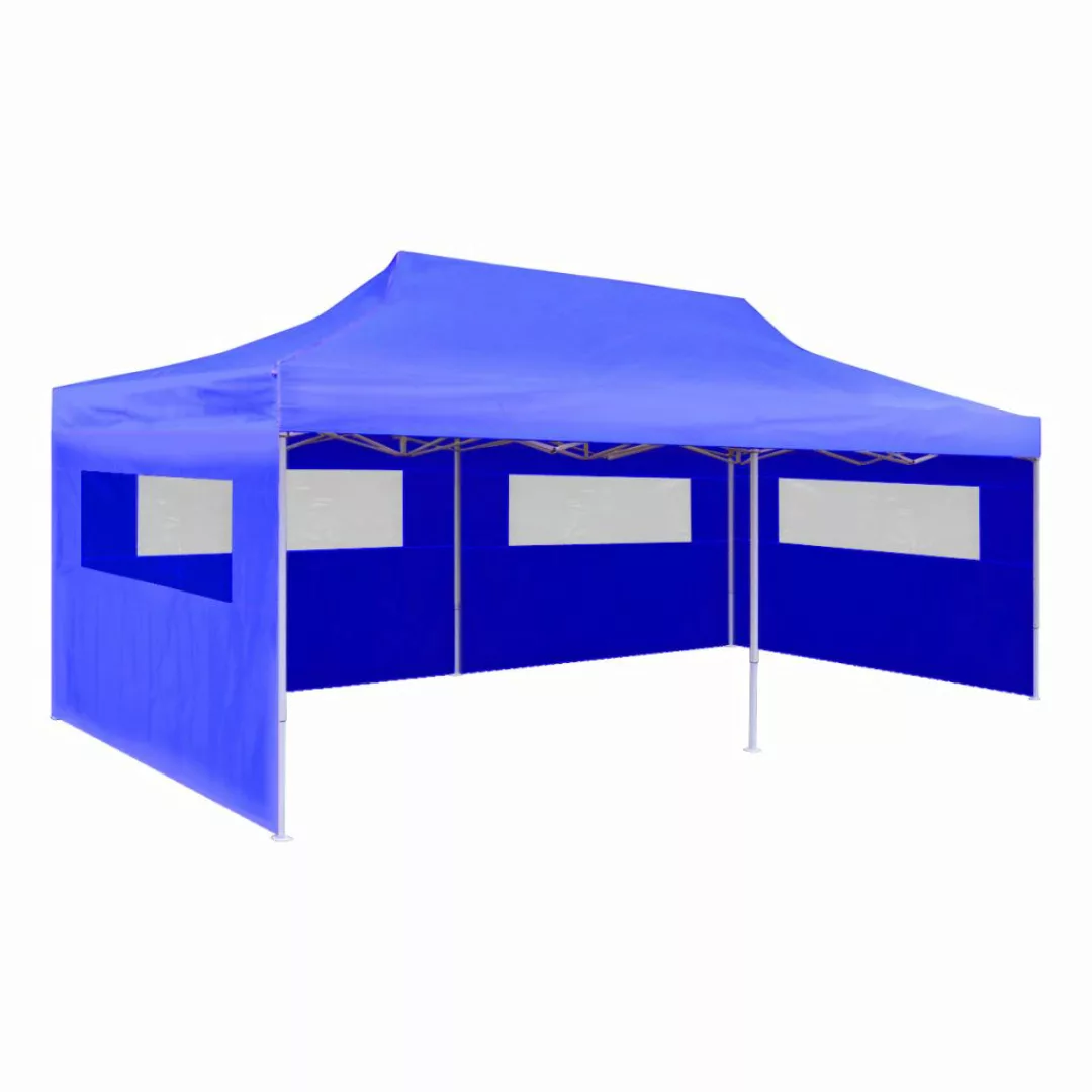 Pop-up-partyzelt Faltbar Blau 3×6 M günstig online kaufen