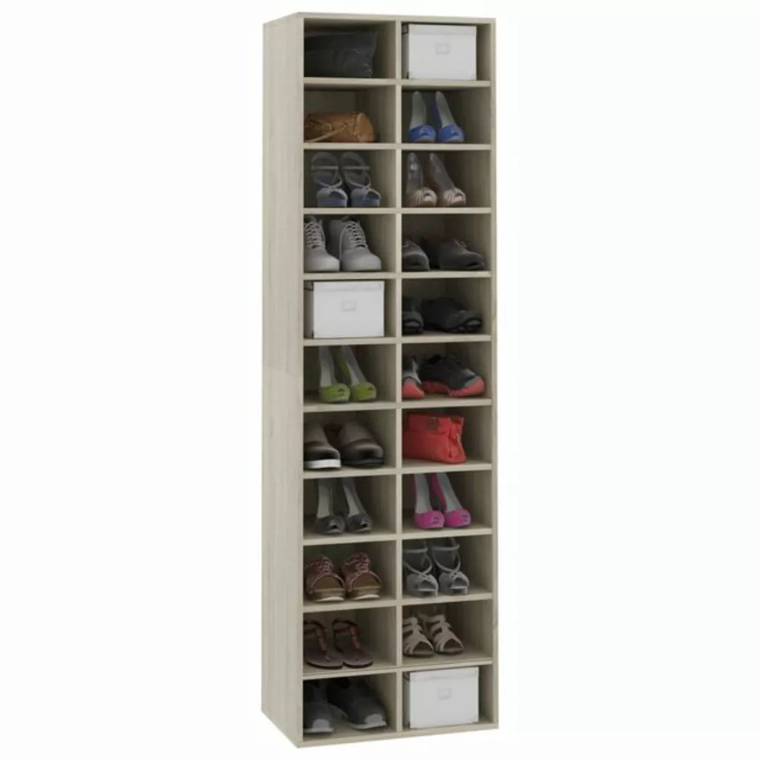 Schuhschrank Sonoma-eiche 54×34×183 Cm Spanplatte günstig online kaufen