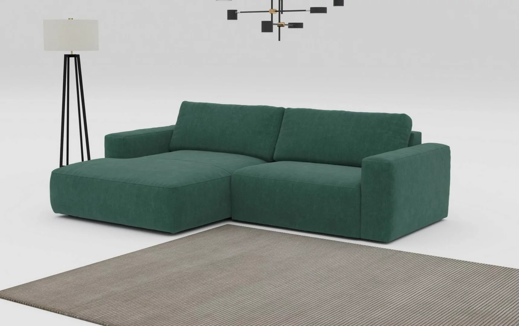 COTTA Ecksofa "Lasso L-Form, XL-Sofa", mit breiter Recamiere im trendigen C günstig online kaufen